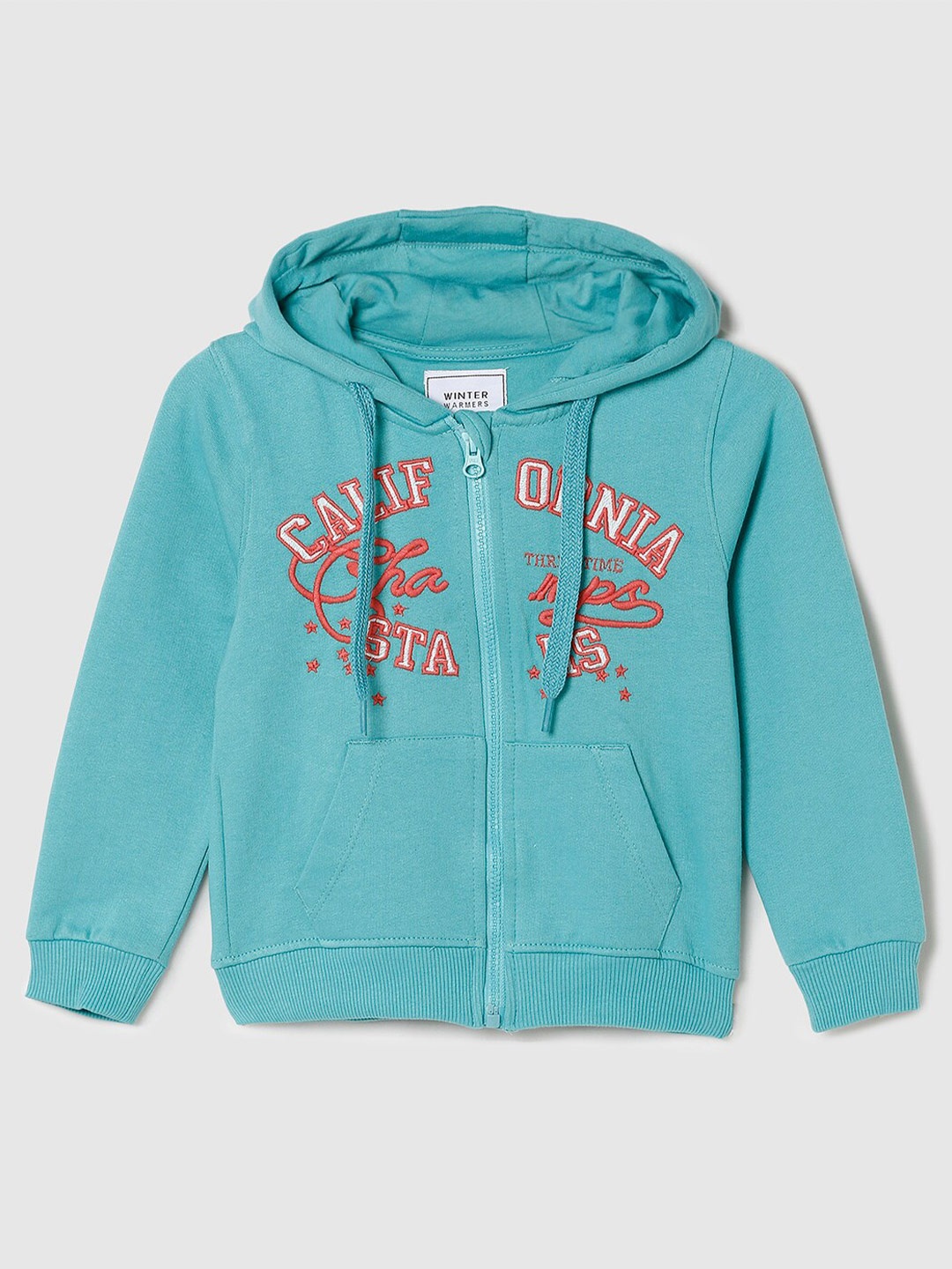 

max Girls Printed Cotton Sweatshirt, Blue