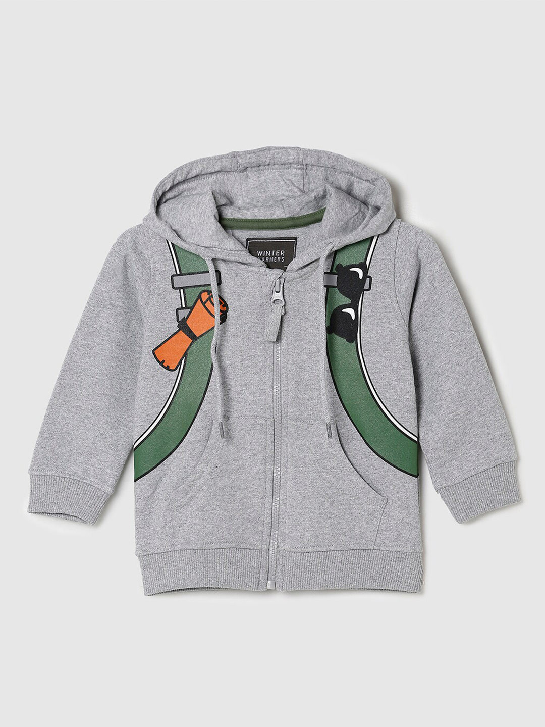

max Boys Grey Printed Sweatshirt