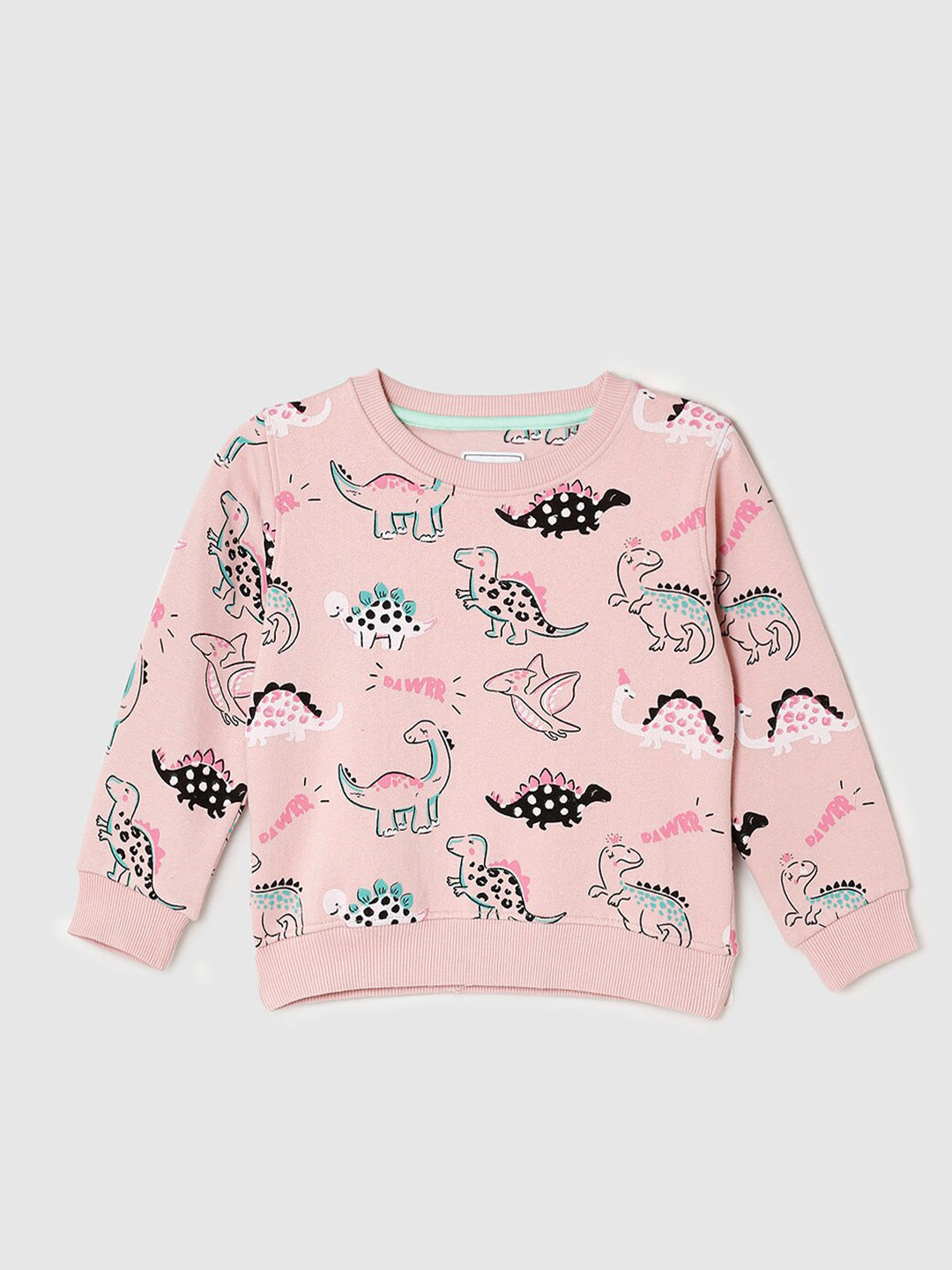 

max Girls Orange Printed Sweatshirt
