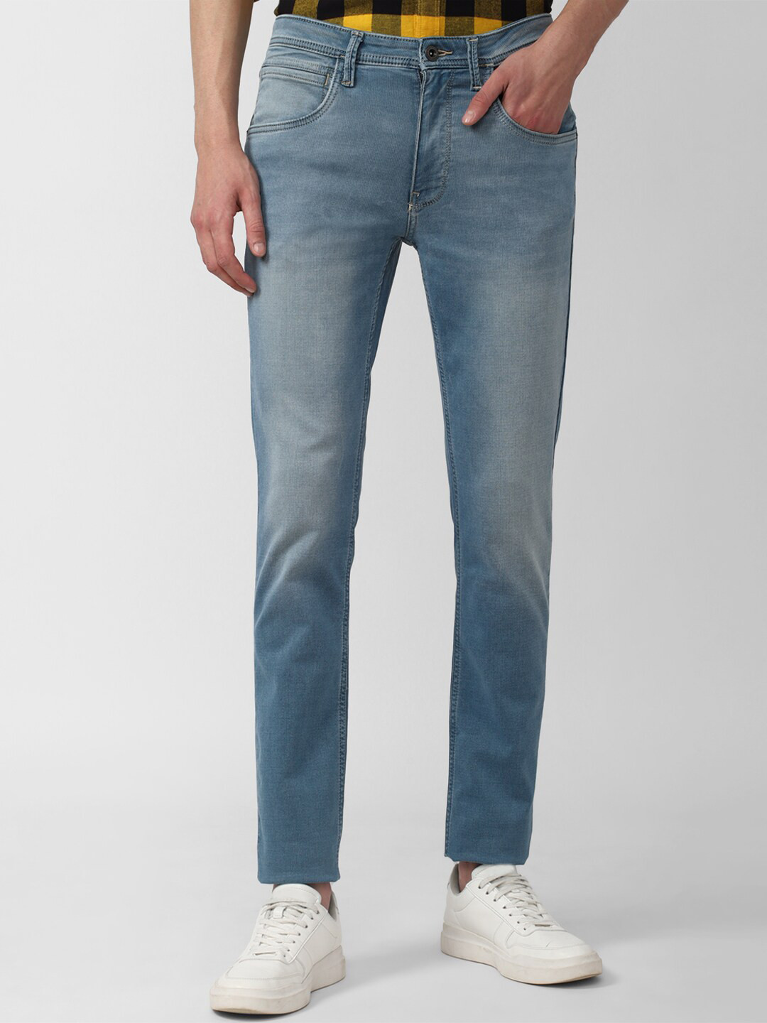 

VAN HEUSEN DENIM LABS Men Blue Skinny Fit Heavy Fade Jeans