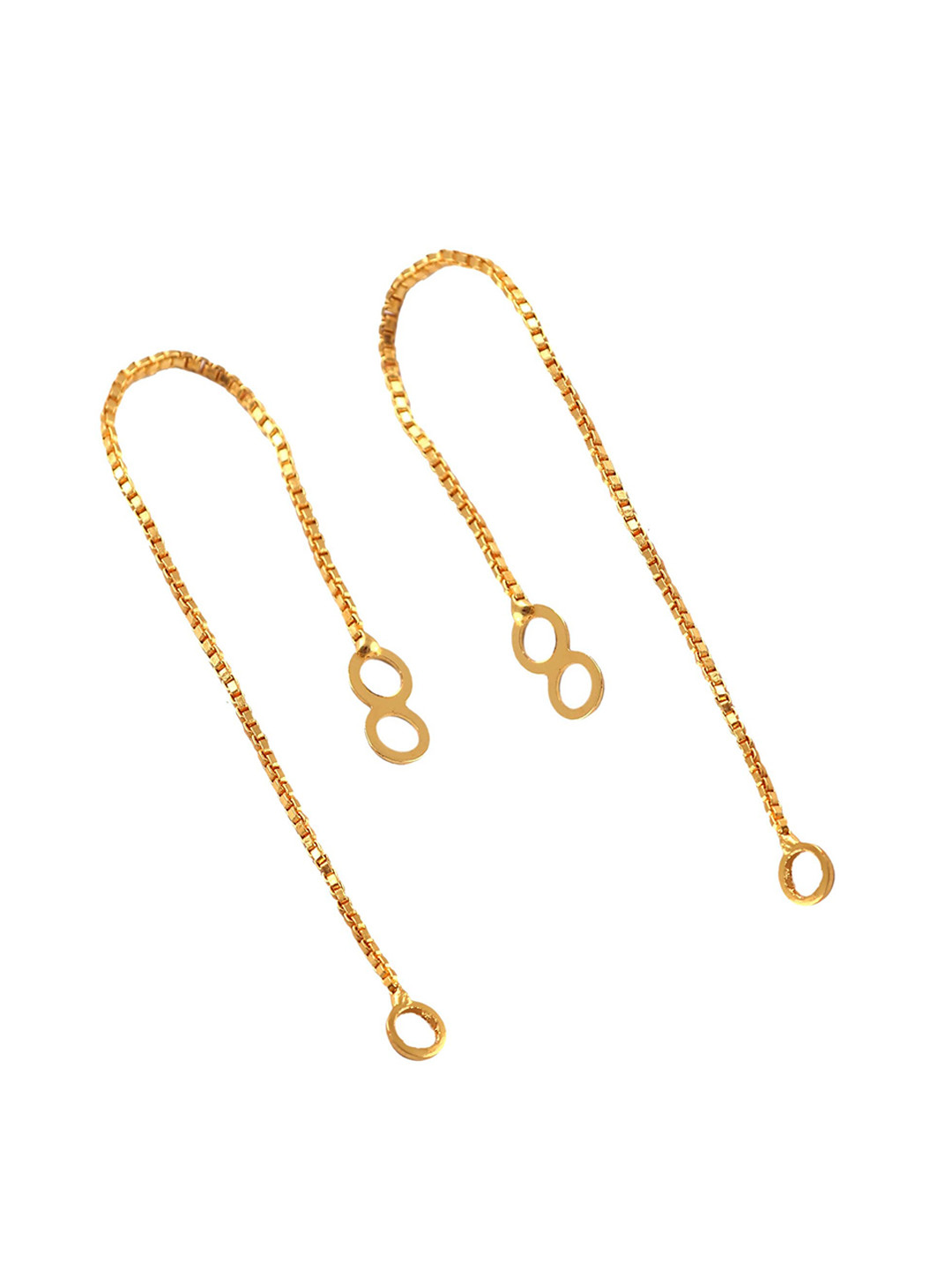

Jewar Mandi Gold-Toned Classic Ear Cuff Earrings