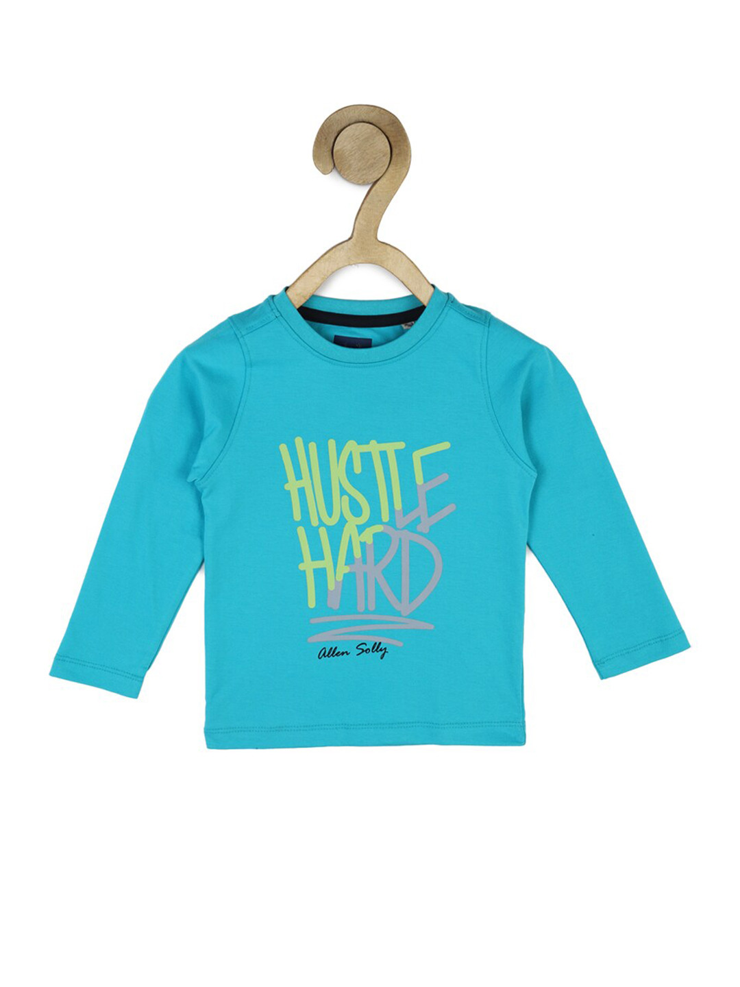

Allen Solly Junior Boys Blue Typography Printed T-shirt