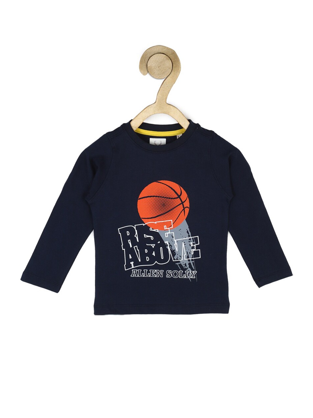 

Allen Solly Junior Boys Navy Blue Typography Printed T-shirt