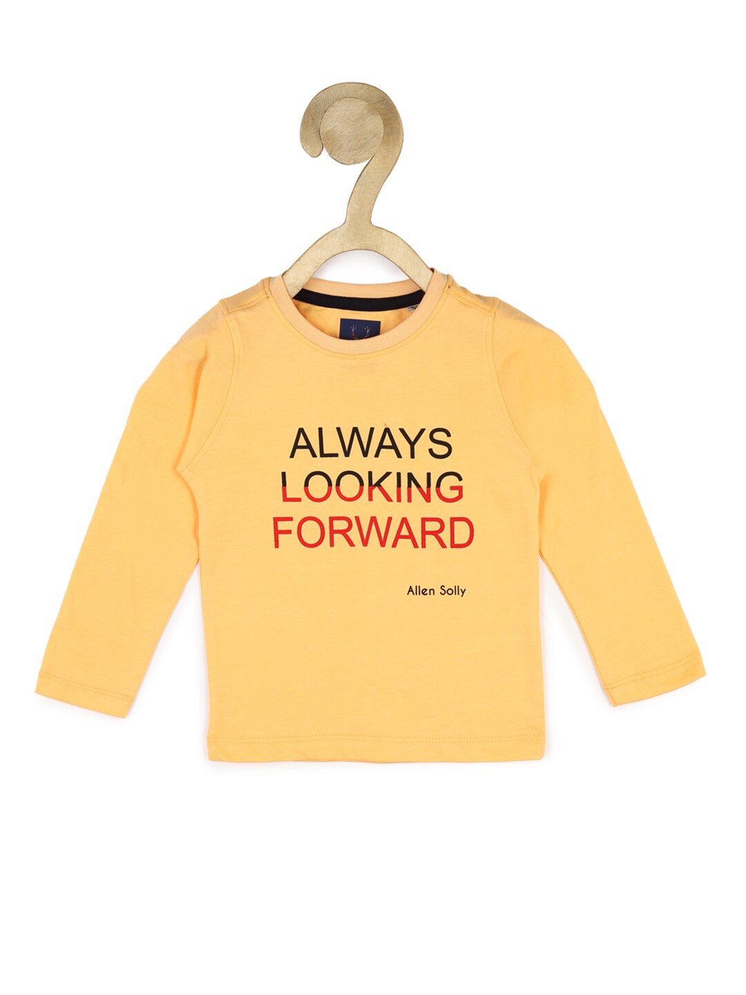 

Allen Solly Junior Boys Yellow Typography Printed T-shirt