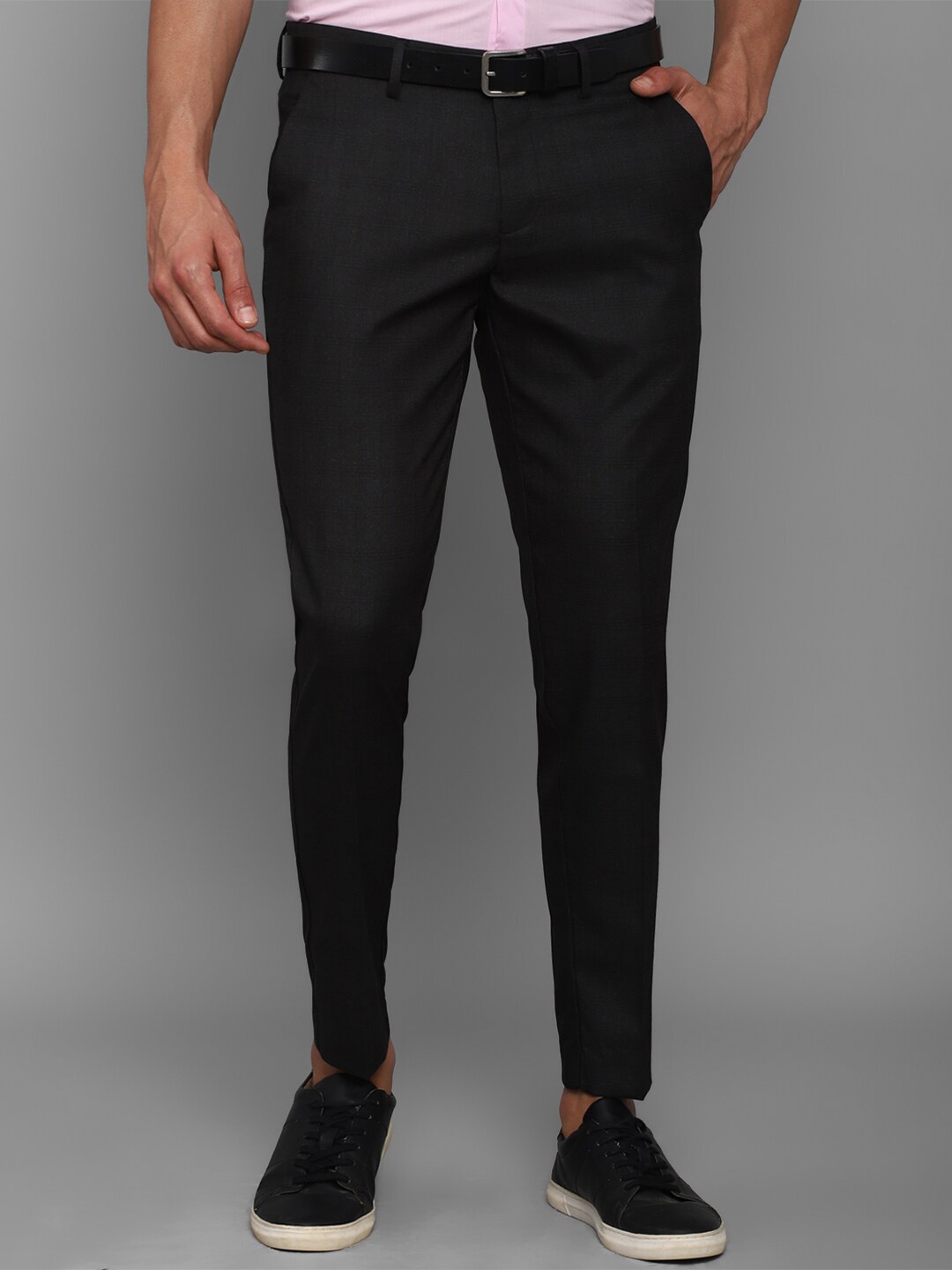 

Allen Solly Men Black Slim Fit Trousers