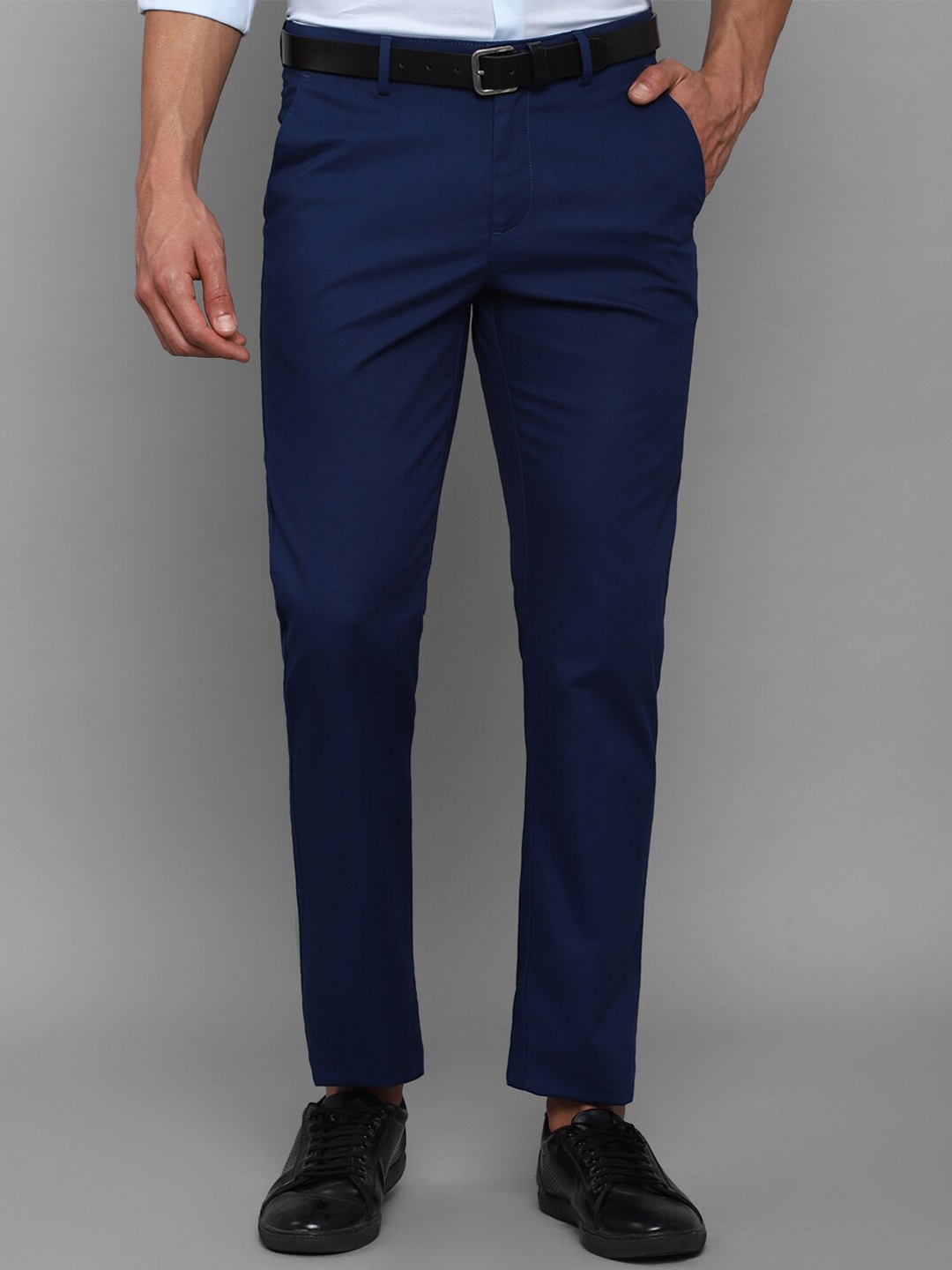 

Allen Solly Men Navy Blue Cotton Chinos Trousers