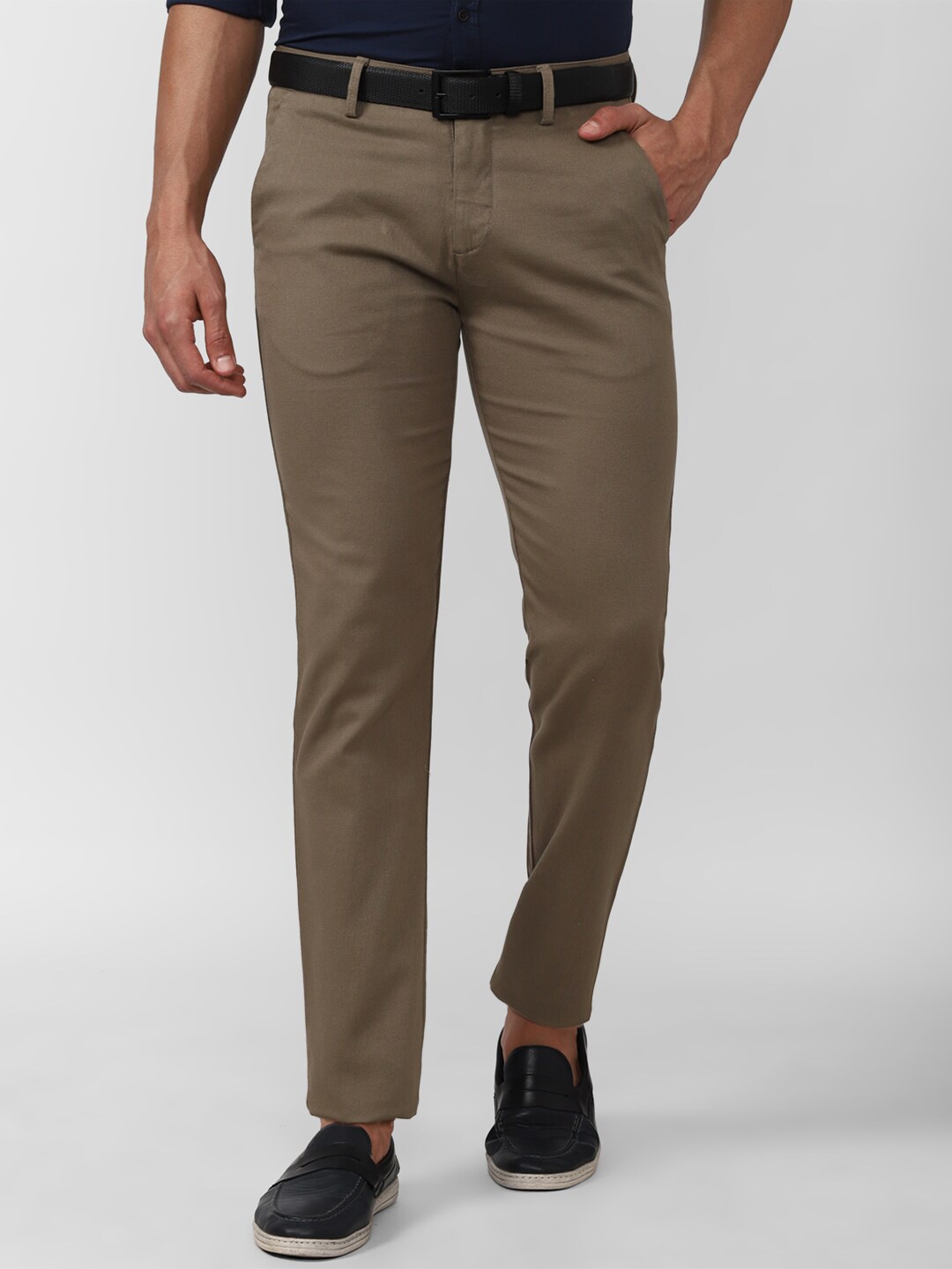 

Peter England Casuals Men Brown Slim Fit Chinos