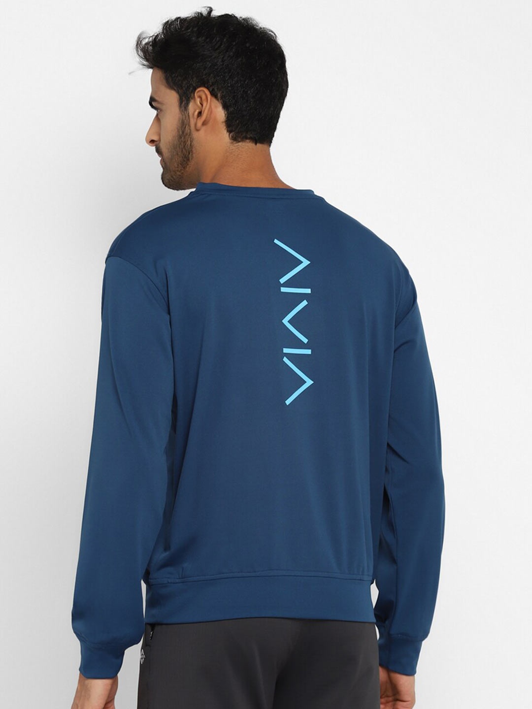 

NIVIA Round Neck Pullover Sweatshirt, Blue