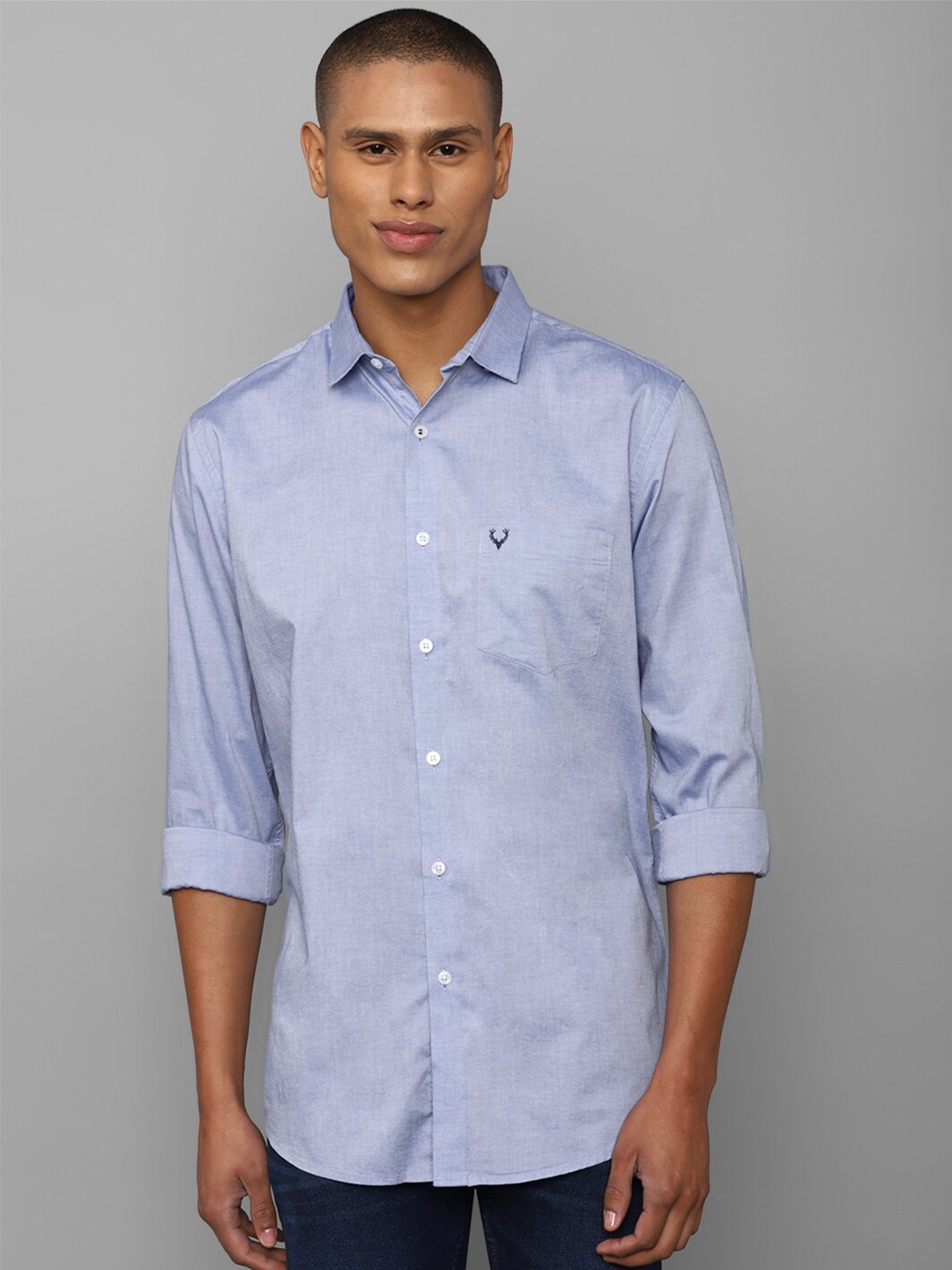 

Allen Solly Men Blue Slim Fit Casual Shirt
