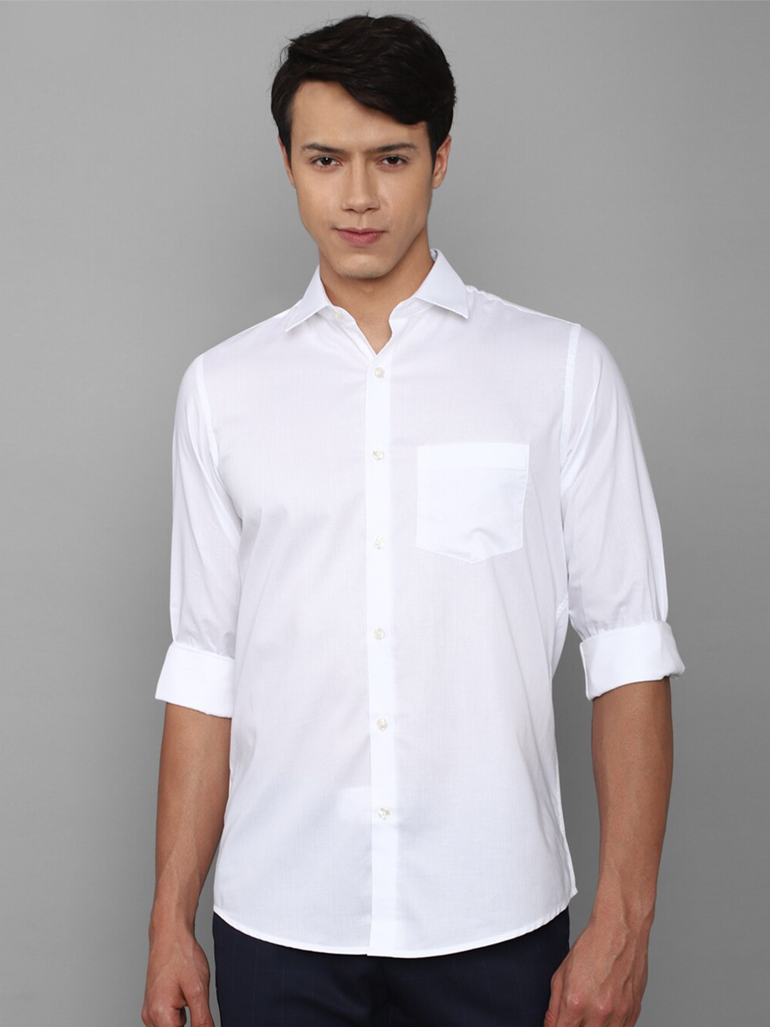 

Allen Solly Men White Slim Fit Pure Cotton Casual Shirt