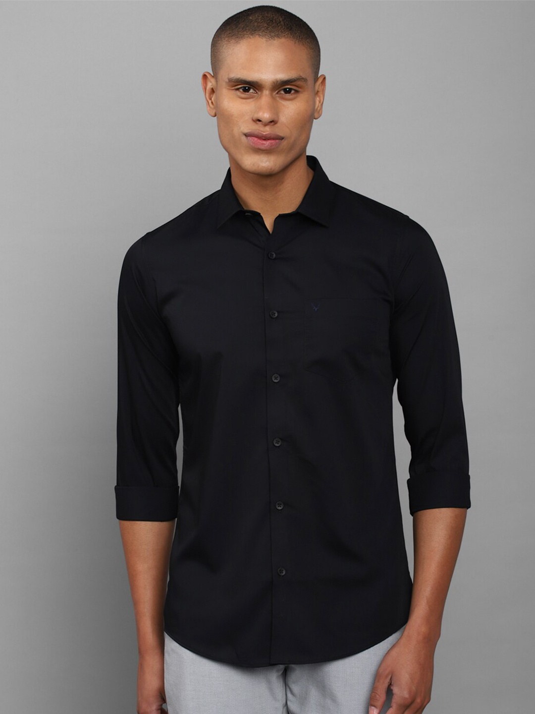 

Allen Solly Men Black Slim Fit Casual Shirt