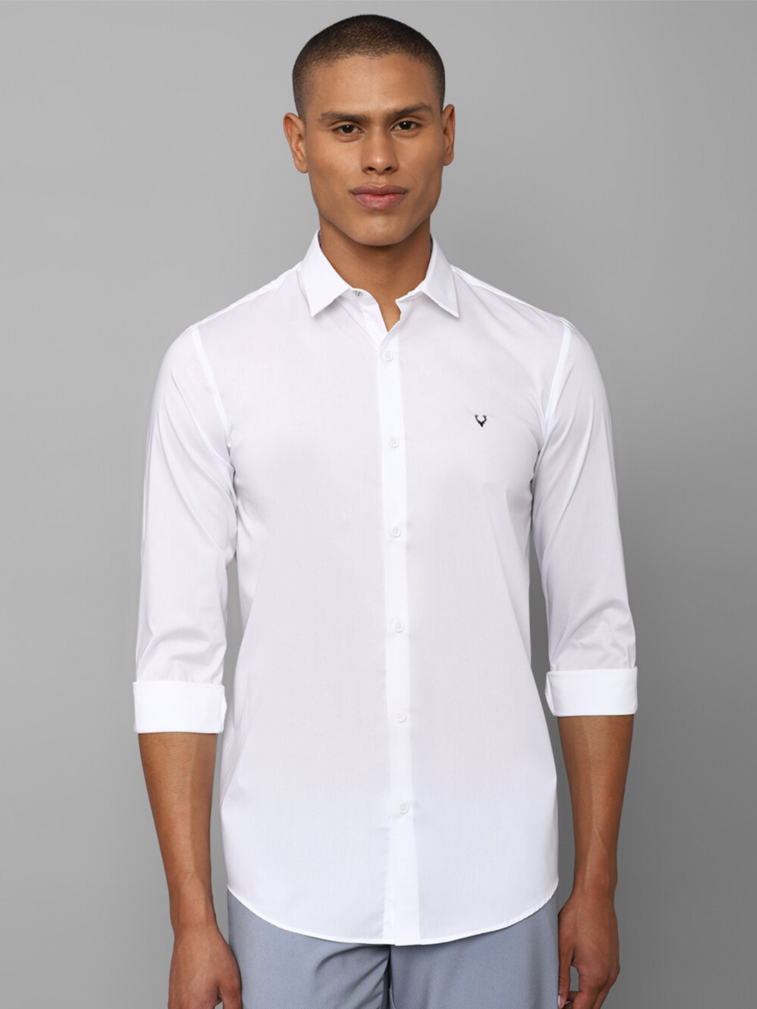 

Allen Solly Men White Slim Fit Casual Shirt