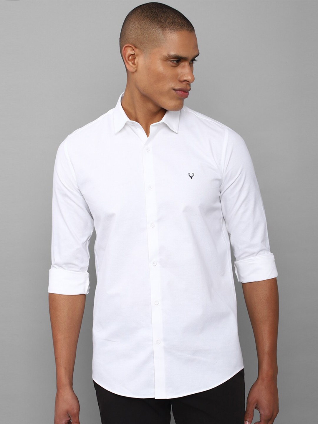 

Allen Solly Men White Slim Fit Cotton Casual Shirt