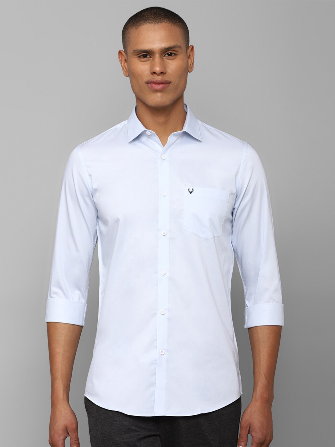 

Allen Solly Men Blue Slim Fit Cotton Casual Shirt