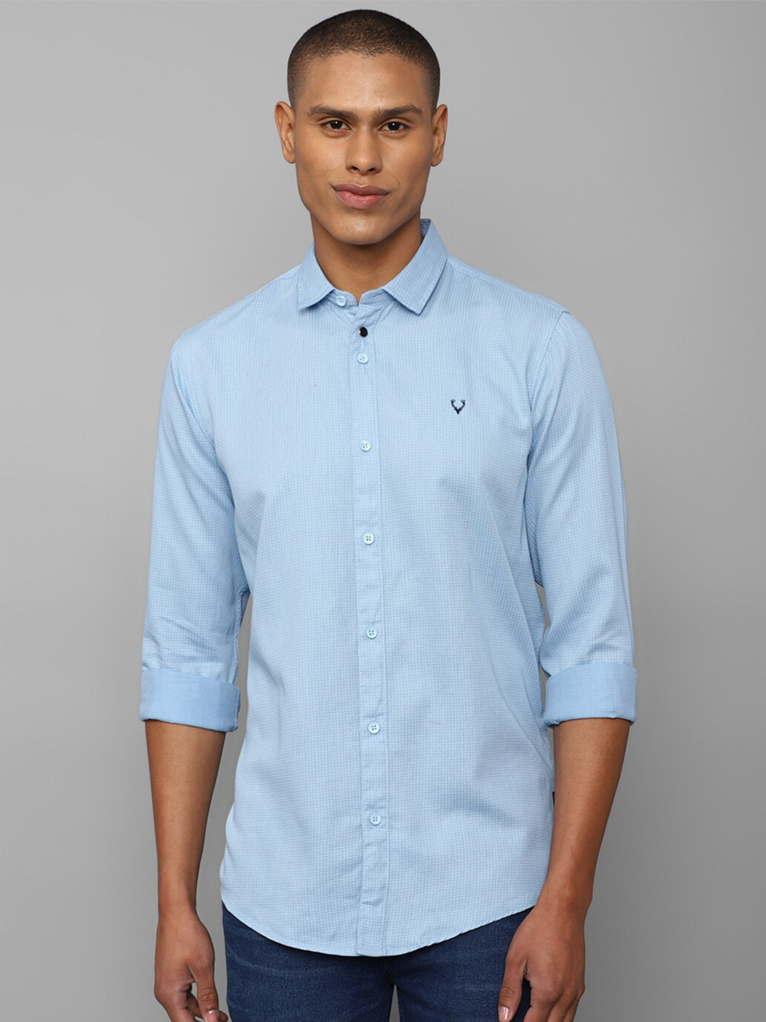 

Allen Solly Sport Men Printed Cotton Casual Shirt, Blue