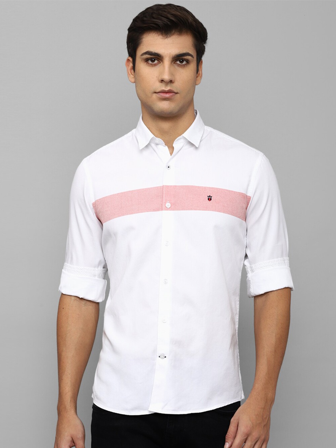 

Louis Philippe Sport Men White Solid Slim Fit Pure Cotton Casual Shirt
