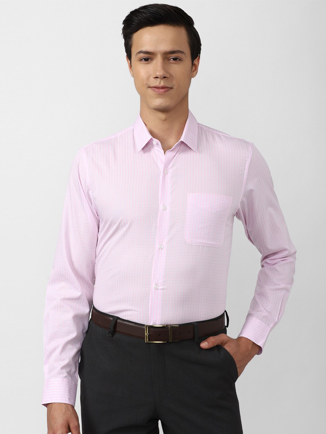 

Peter England Men Purple Slim Fit Cotton Formal Shirt
