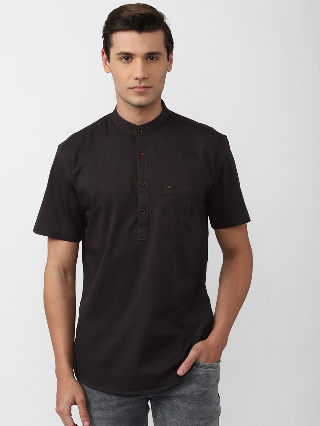 

Peter England Casuals Men Brown Slim Fit Cotton Casual Shirt