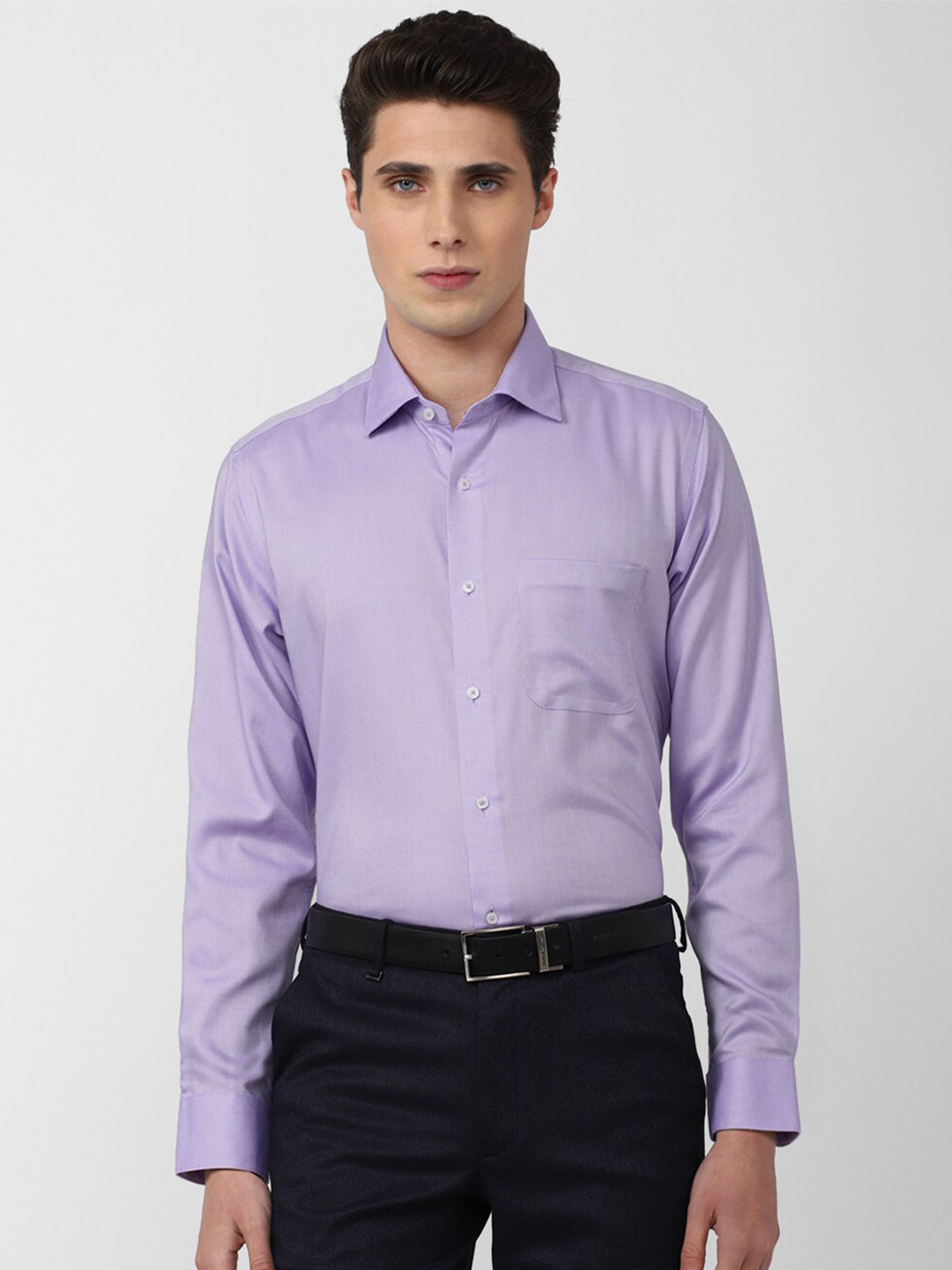 

Van Heusen Men Purple Pure Cotton Formal Shirt