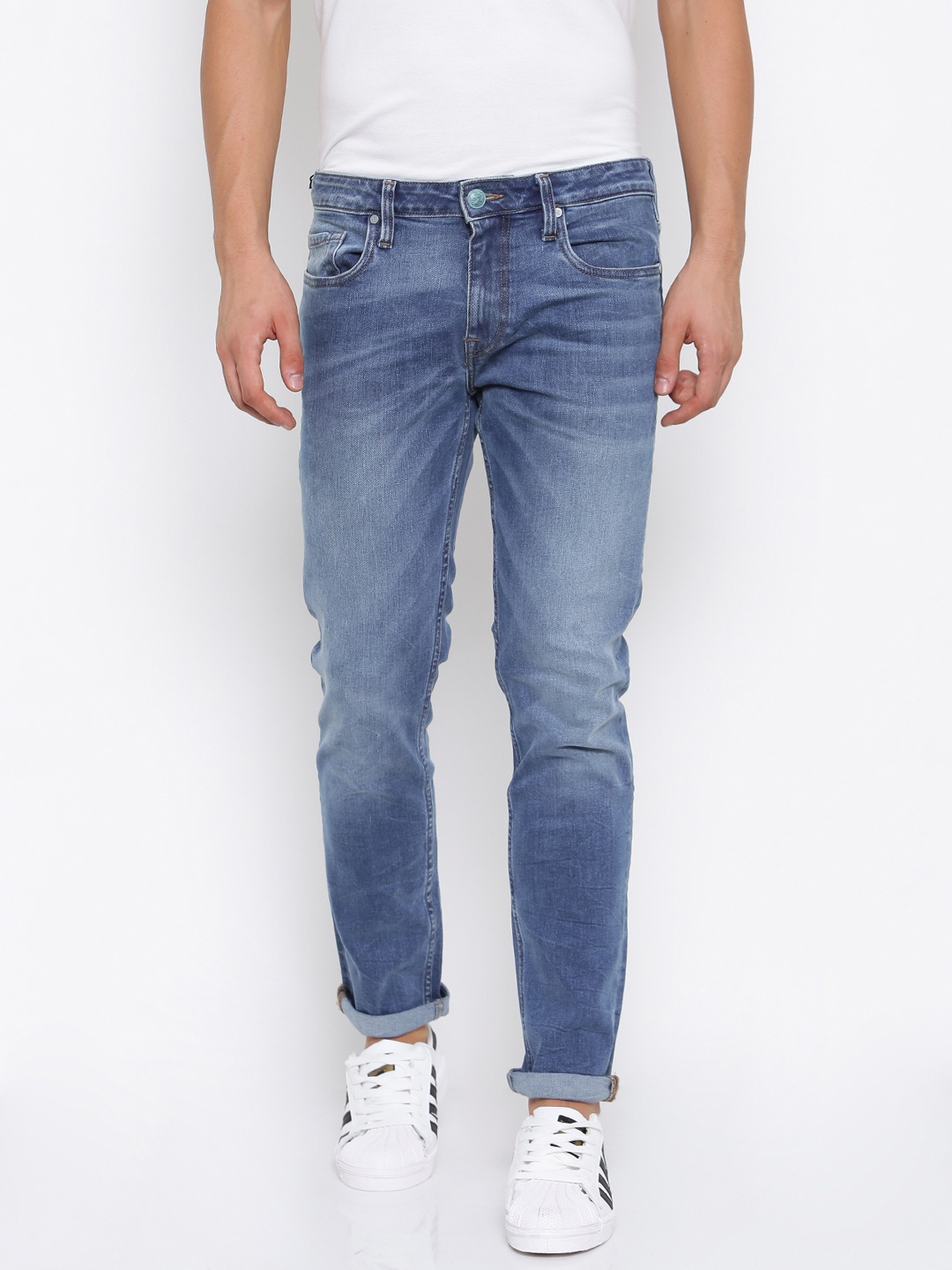 

Ed Hardy Men Blue Slim Fit Mid-Rise Clean Look Stretchable Jeans