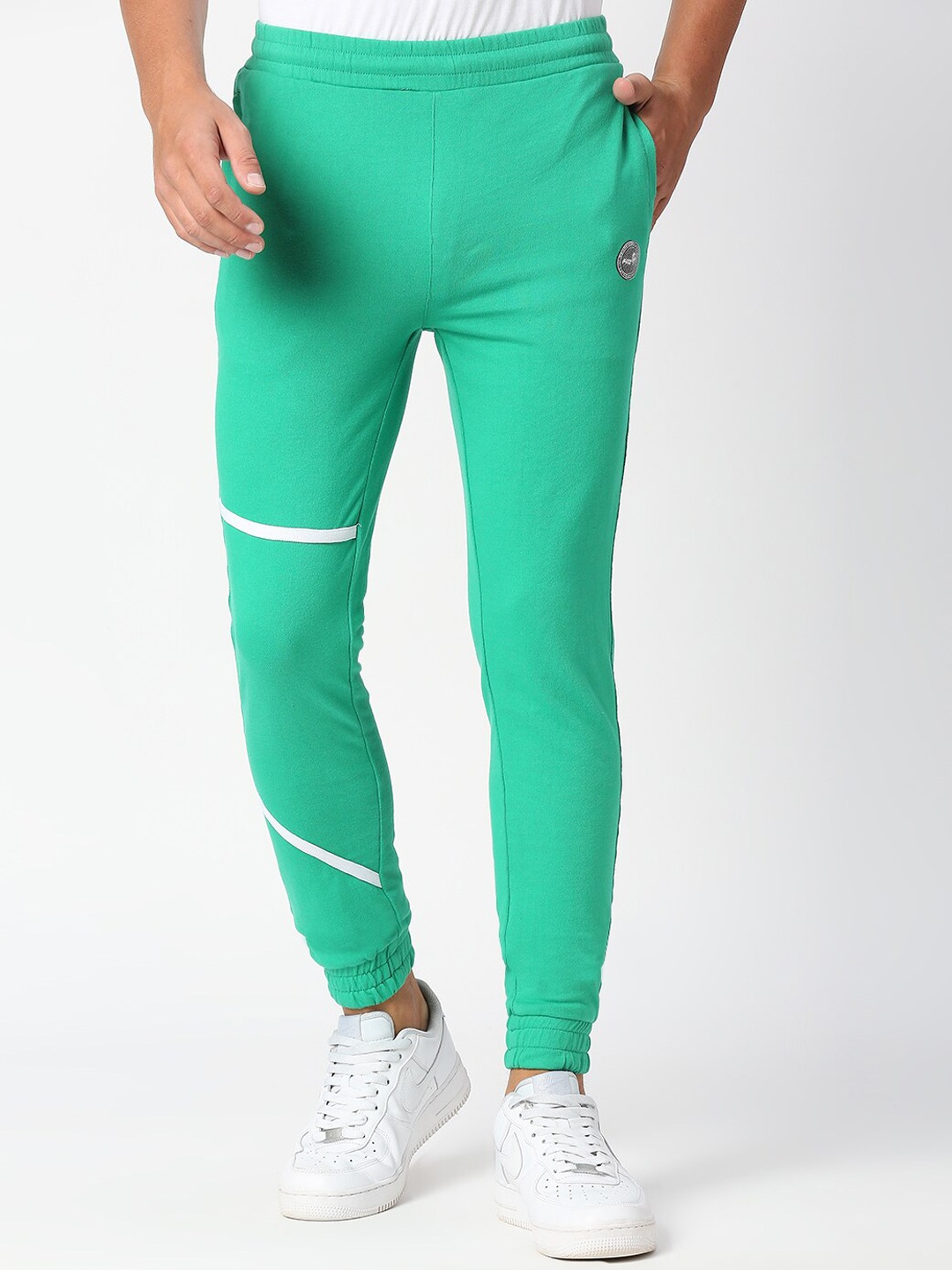 

FiTZ Men Green Solid Joggers