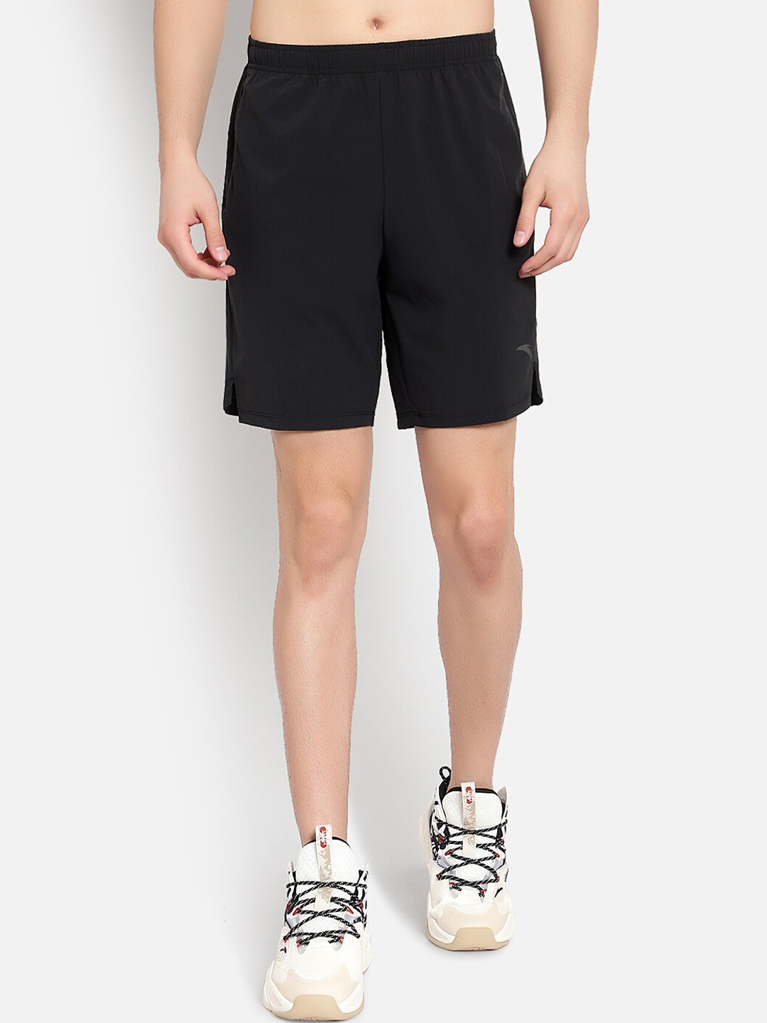 

Anta Men Black Running Sports Shorts