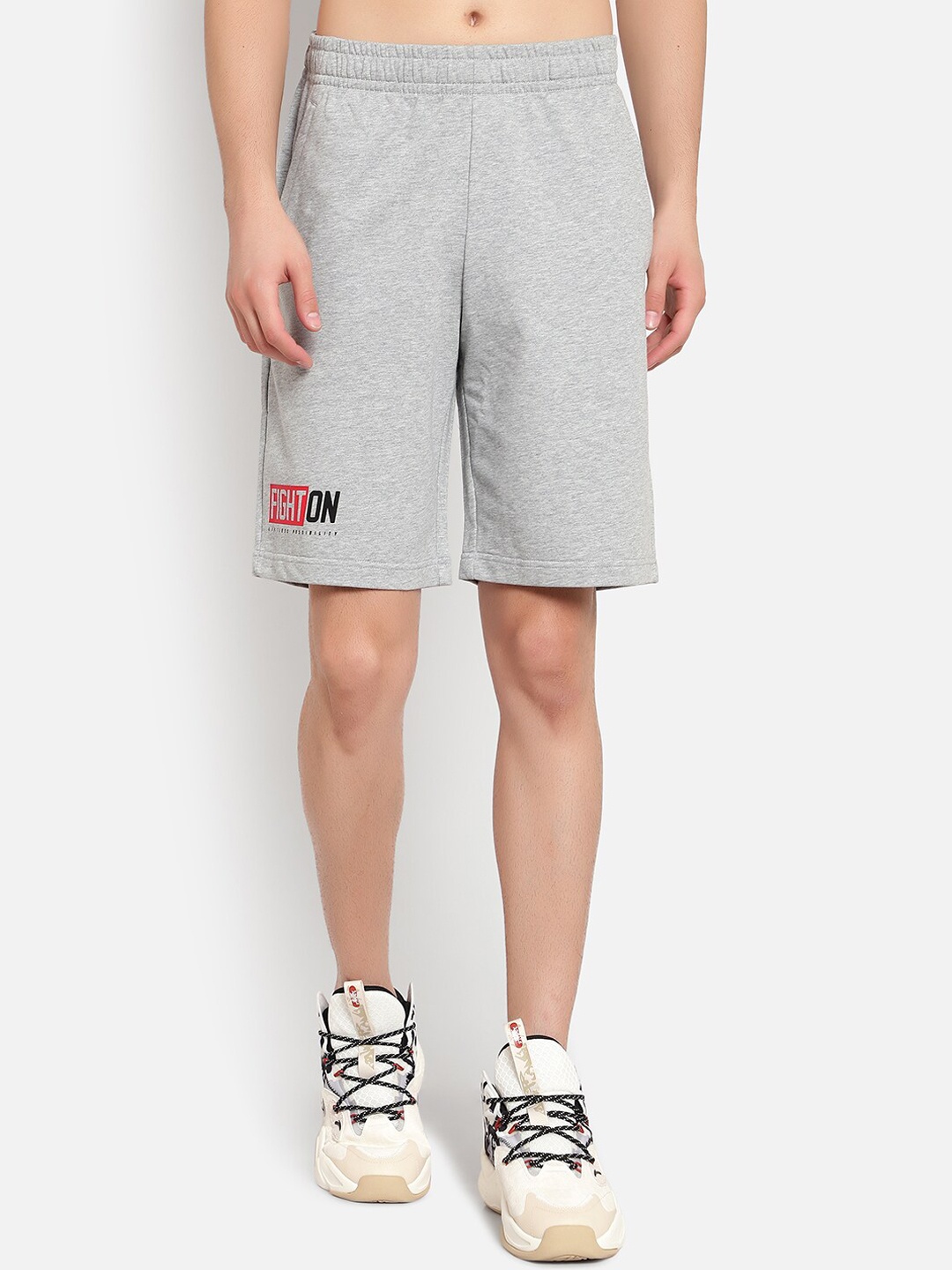 

Anta Men Grey Outdoor Sports Shorts