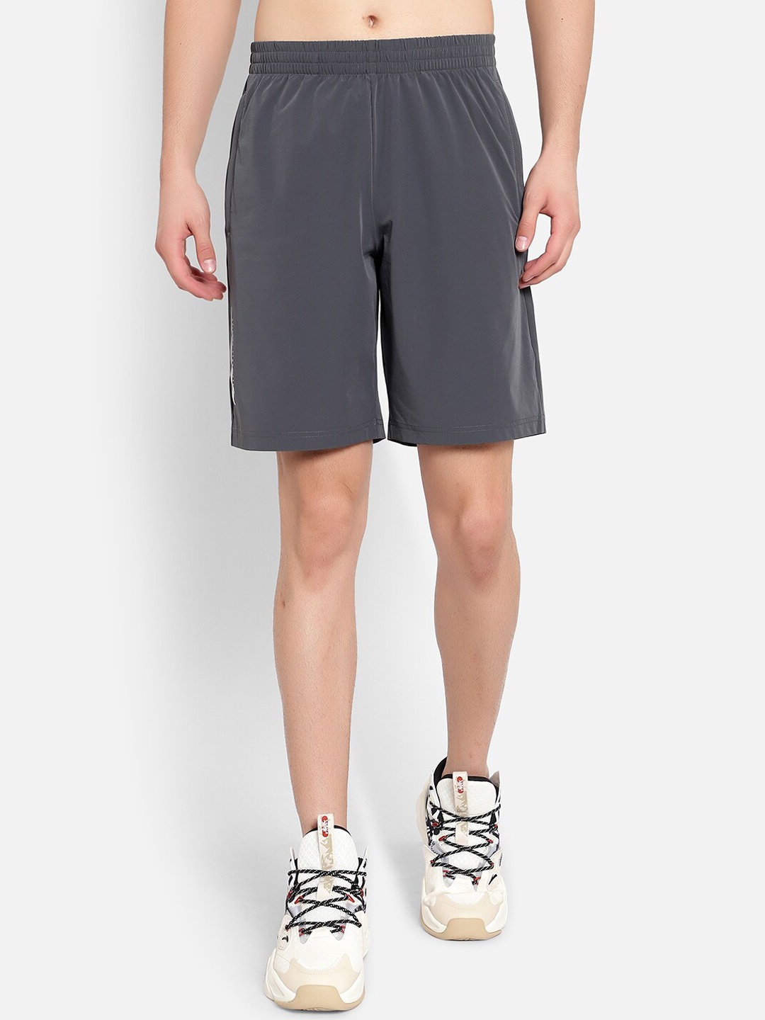 

Anta Men Grey Outdoor Sports Shorts