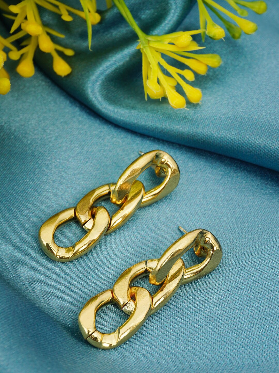 

Ferosh Women Gold-Toned Classic Drop Earrings