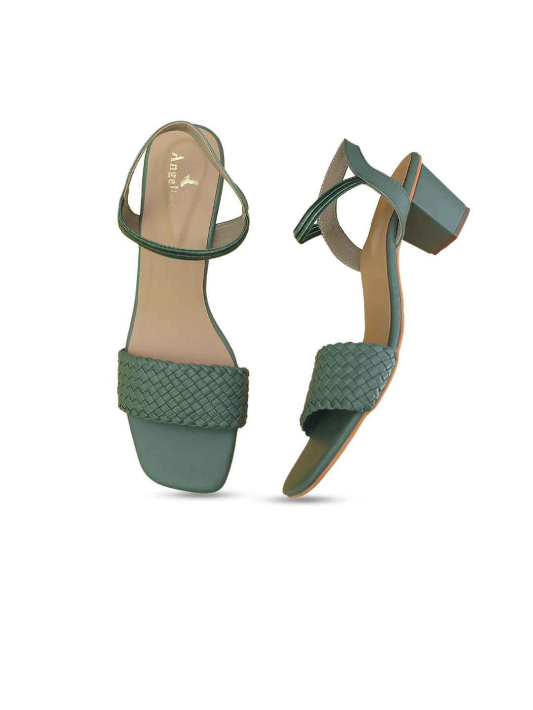 

Angeline Green PU Block Heels