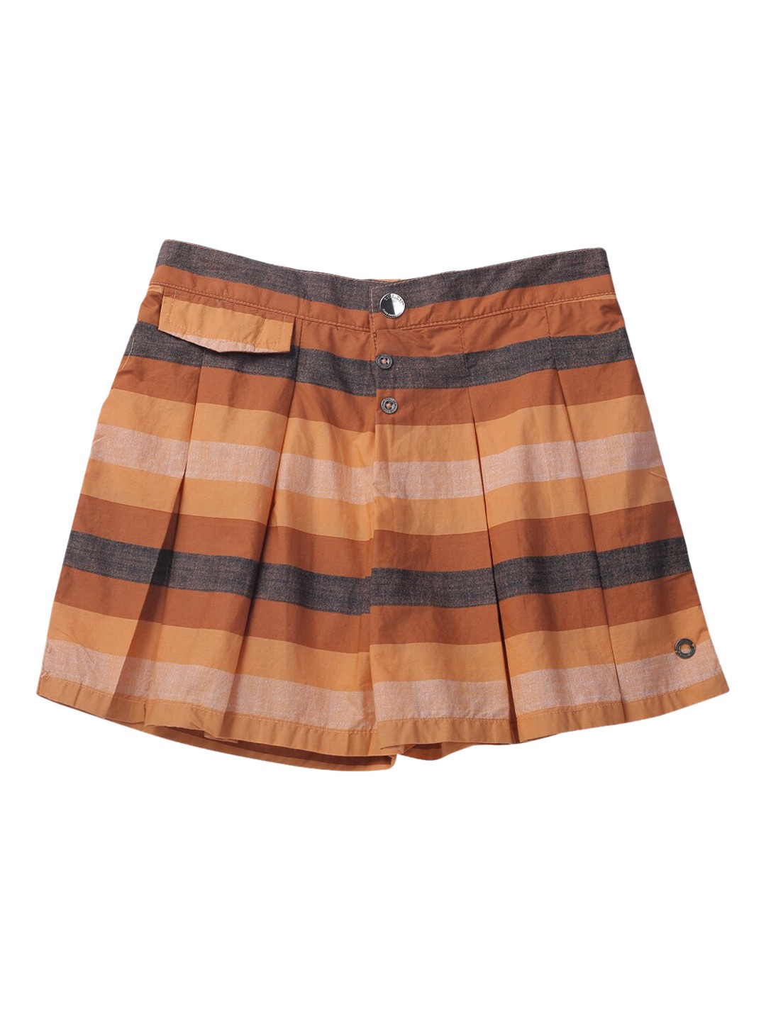 

Gini and Jony Infants Girls Brown & Beige Striped Mini Skirt