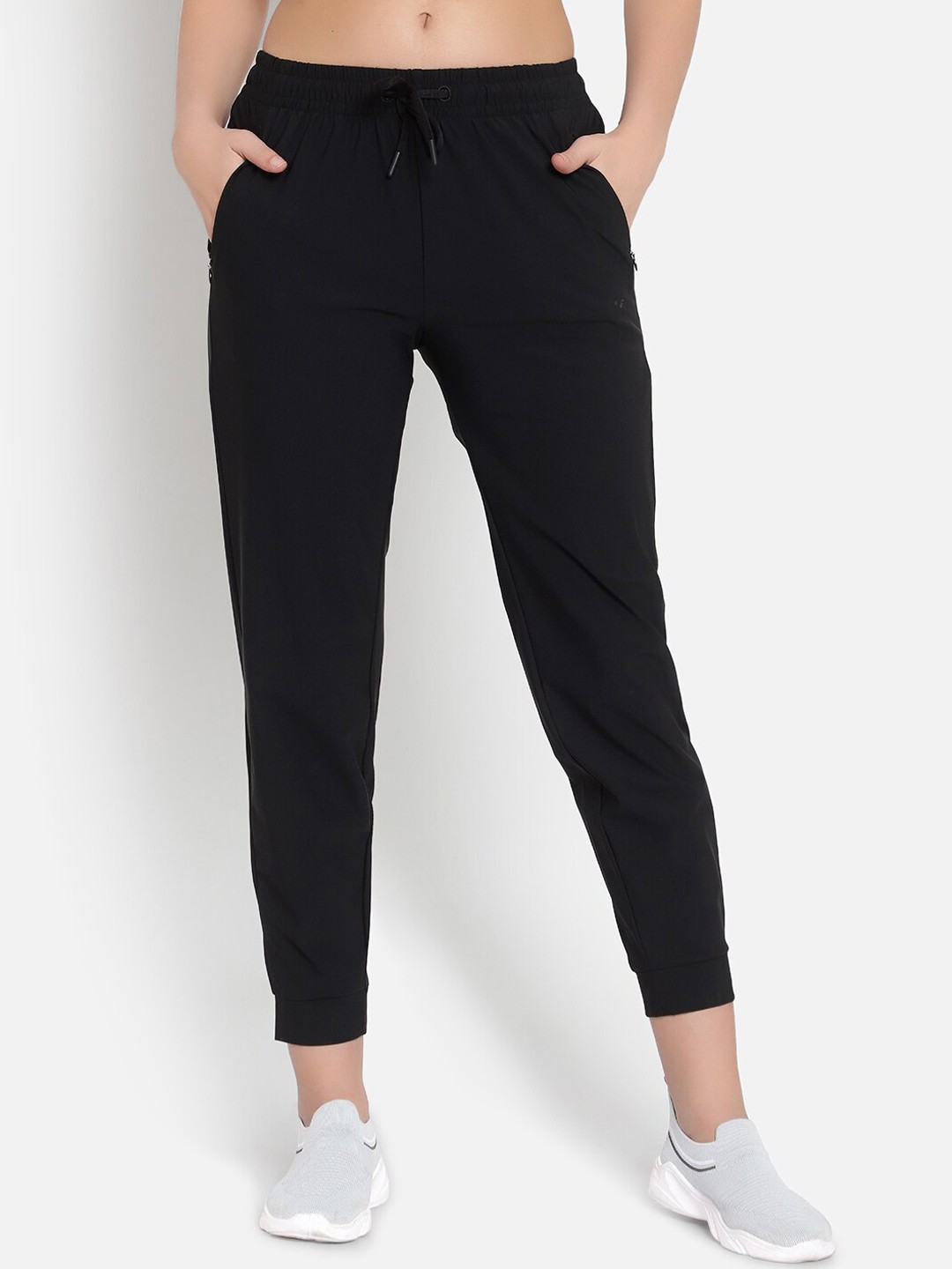 

Anta Women Black Solid Track Pant
