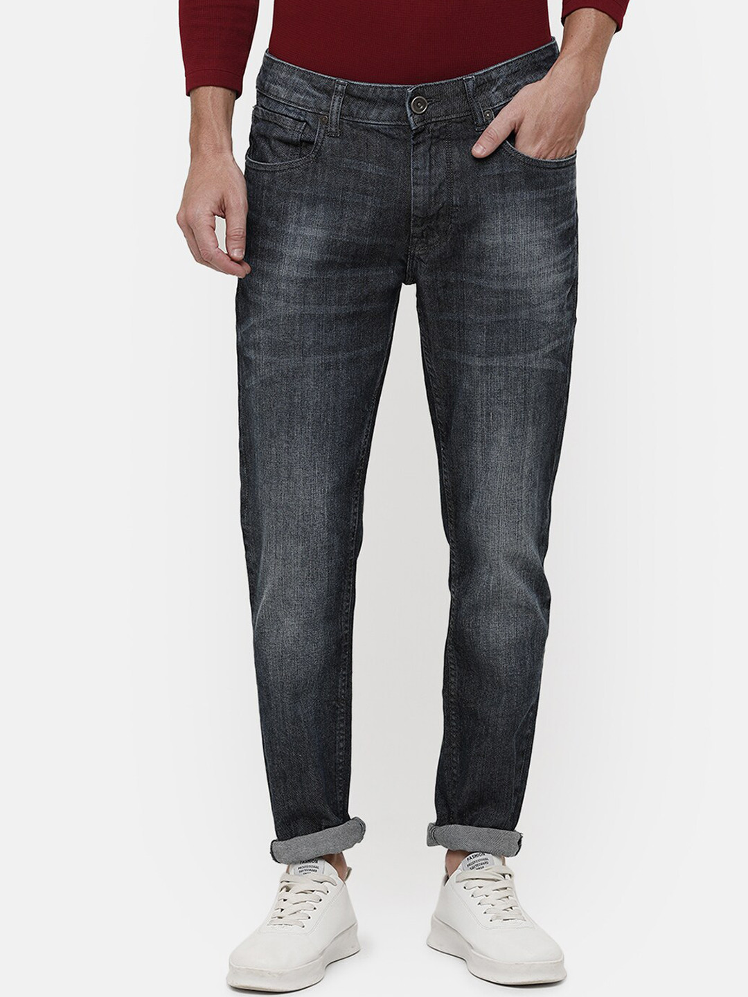 

Voi Jeans Men Blue Skinny Fit Light Fade Jeans