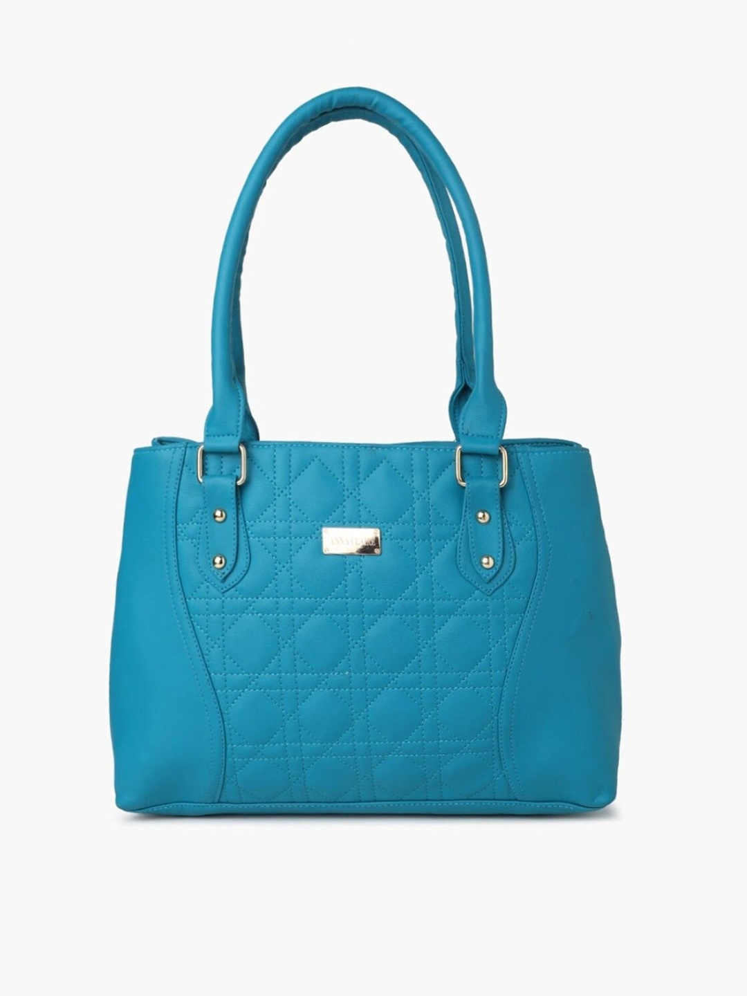 

Anna Claire Women Turquoise Blue Structured Shoulder Bag with Quilted