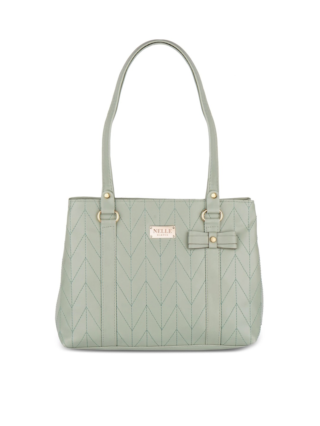 

Anna Claire Women Green Structured Shoulder Bag with Quilted