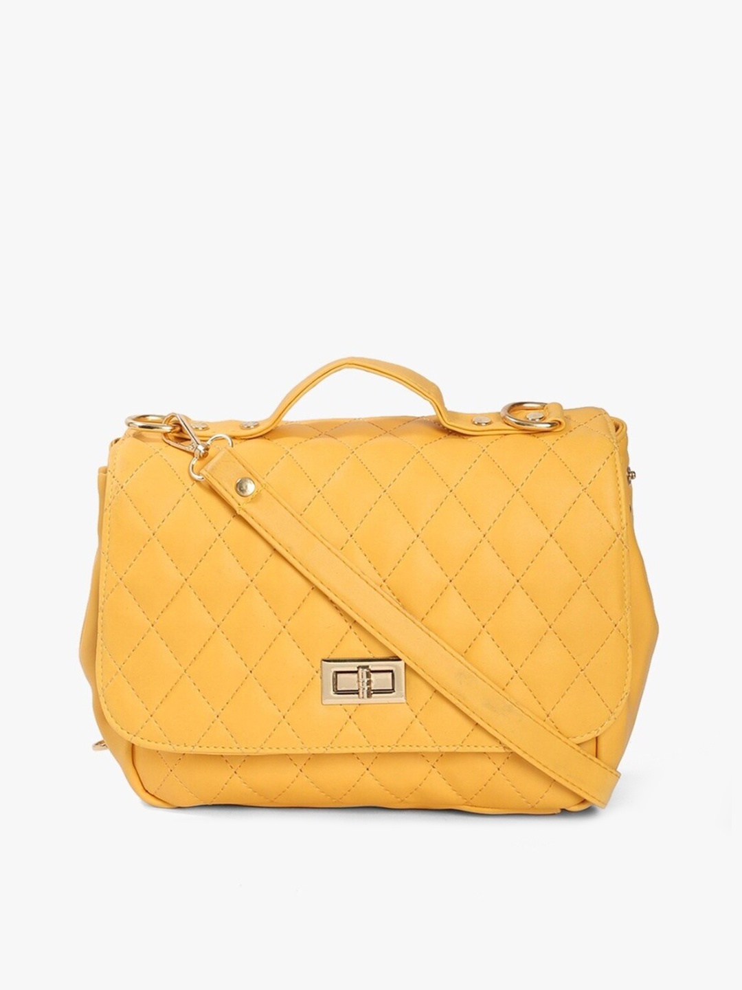 

Anna Claire Satchel with Quilted Handbags, Mustard