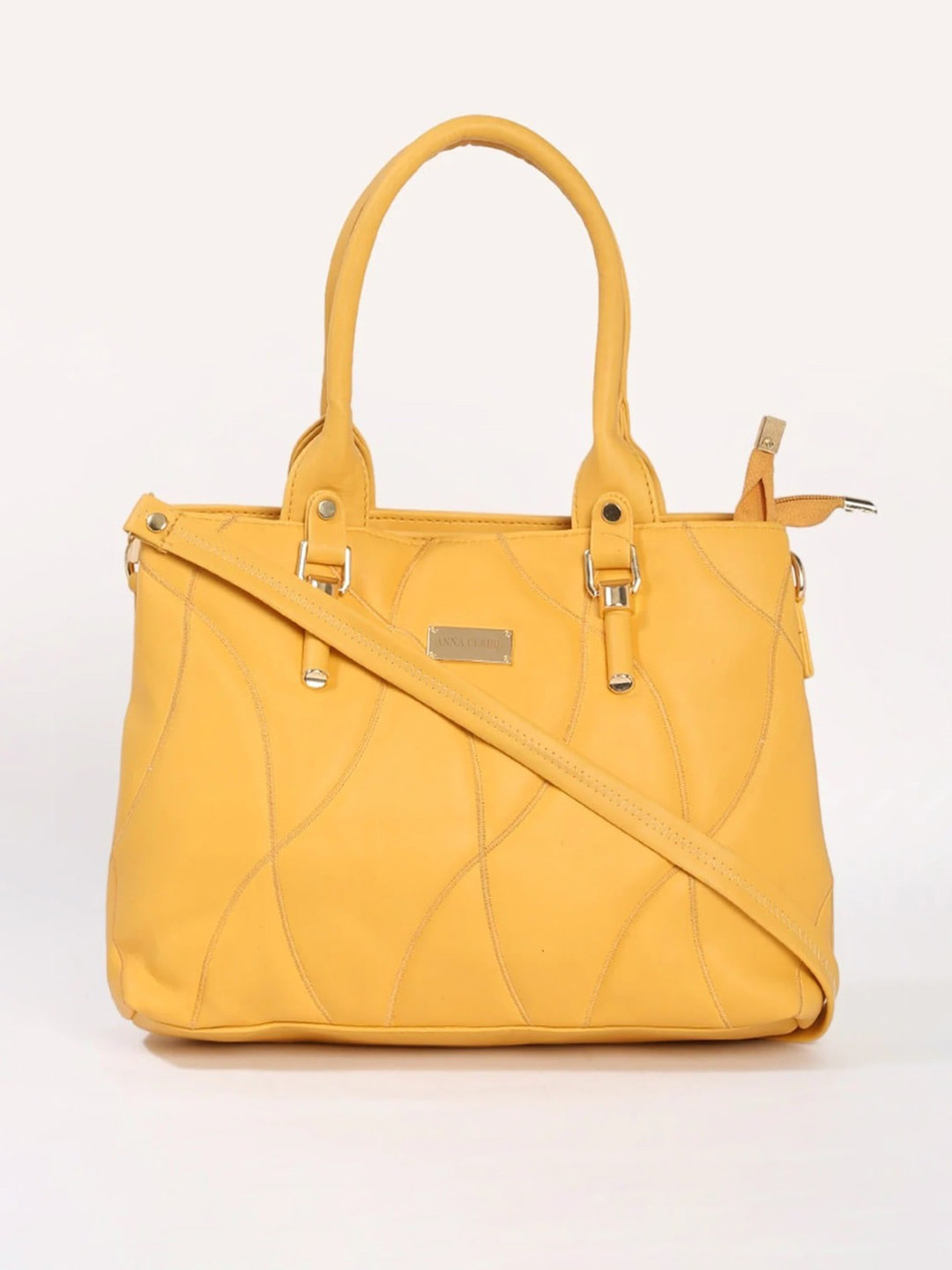 

Anna Claire Women Yellow Swagger Handheld Bag