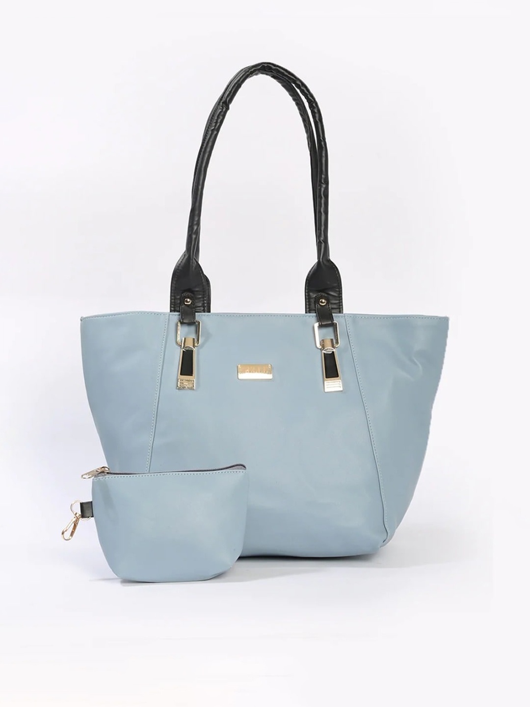 

Anna Claire Blue PU Structured Shoulder Bag