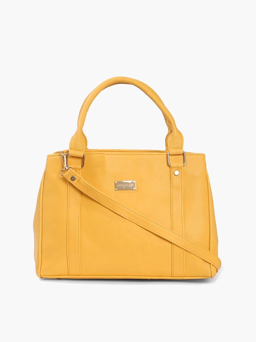 

Anna Claire Mustard PU Shopper Satchel