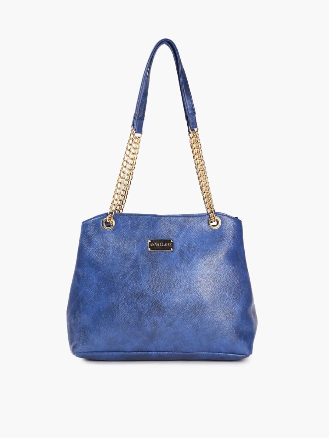 

Anna Claire Blue Printed PU Bucket Shoulder Bag