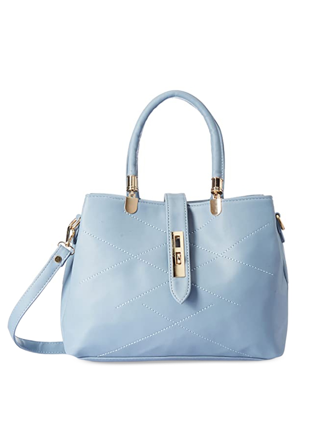 

Anna Claire Blue Structured Handheld Bag