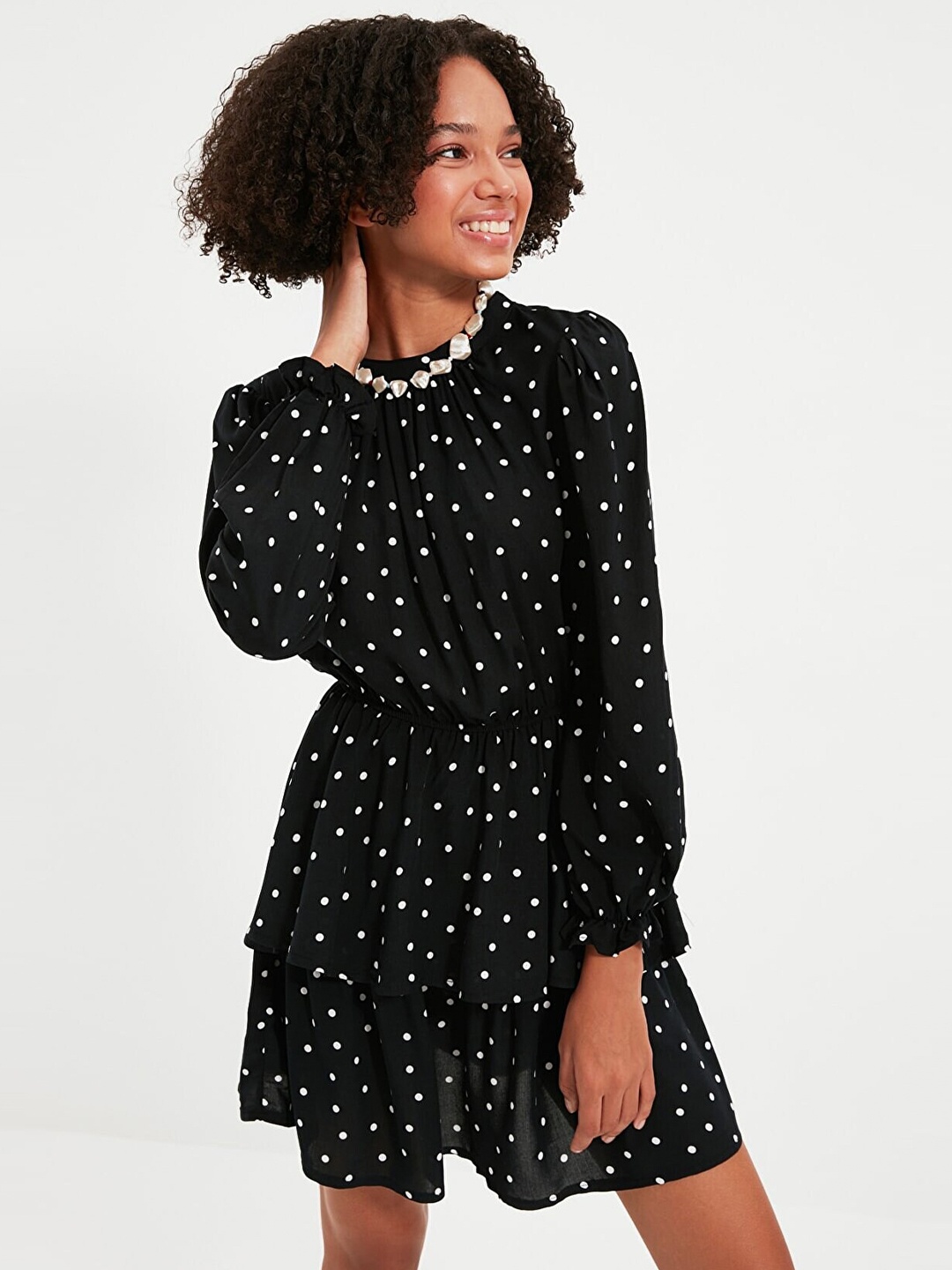 

Trendyol Women Black Printed Dress