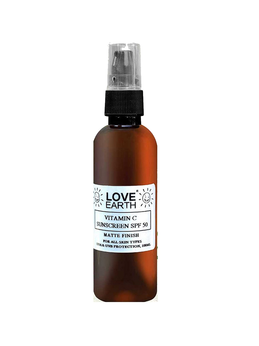 

LOVE EARTH Vitamin C Sunscreen SPF-50 - 100ml, White
