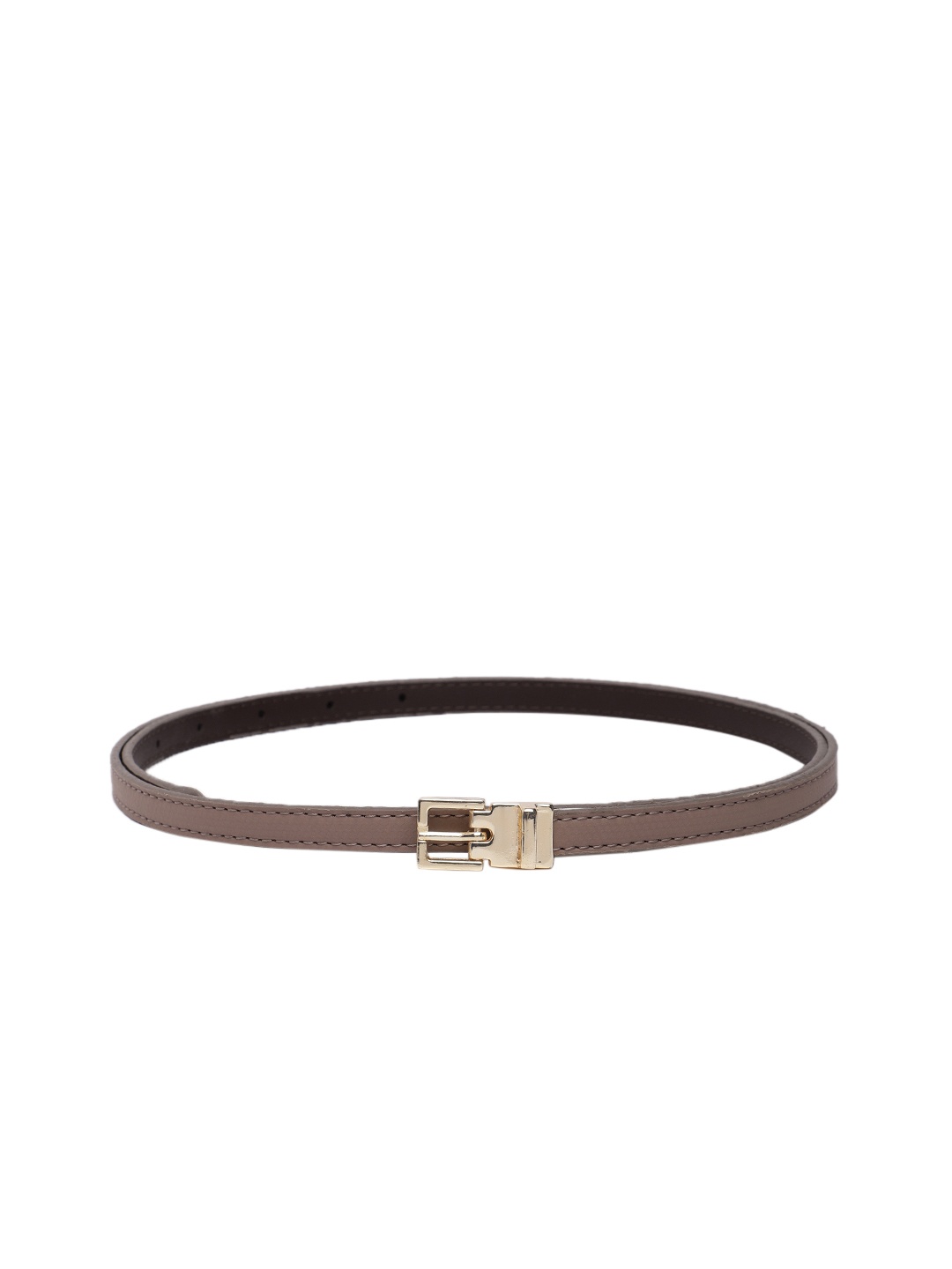 

Baggit Women Geometric Textured Slim Belt, Mauve