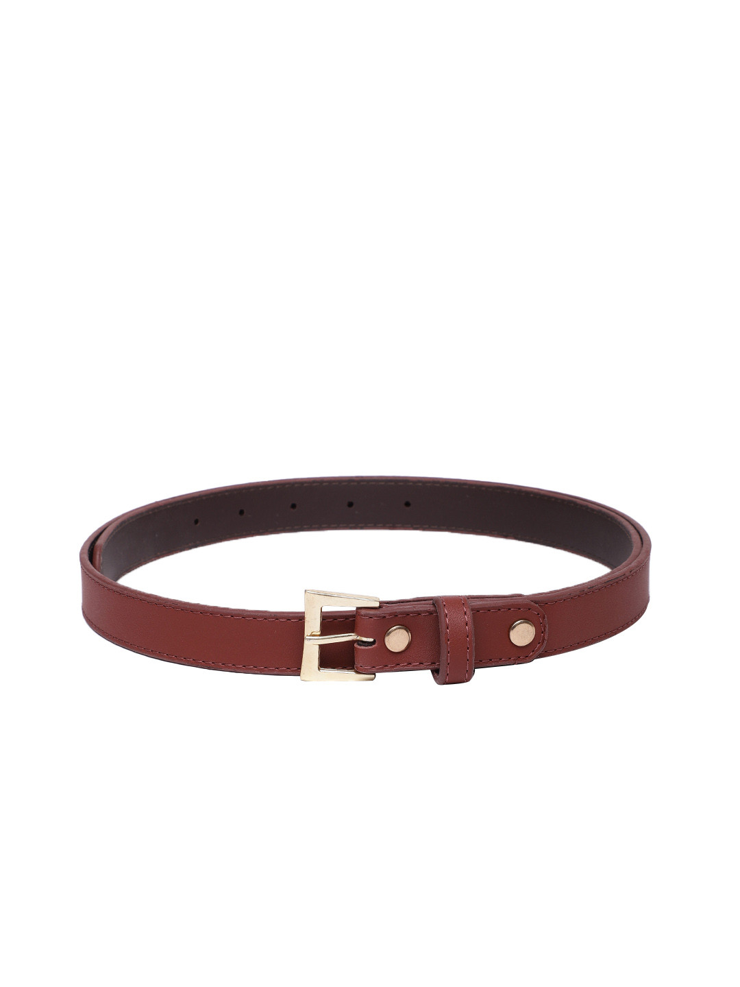 

Baggit Women Solid Slim Belt, Rust