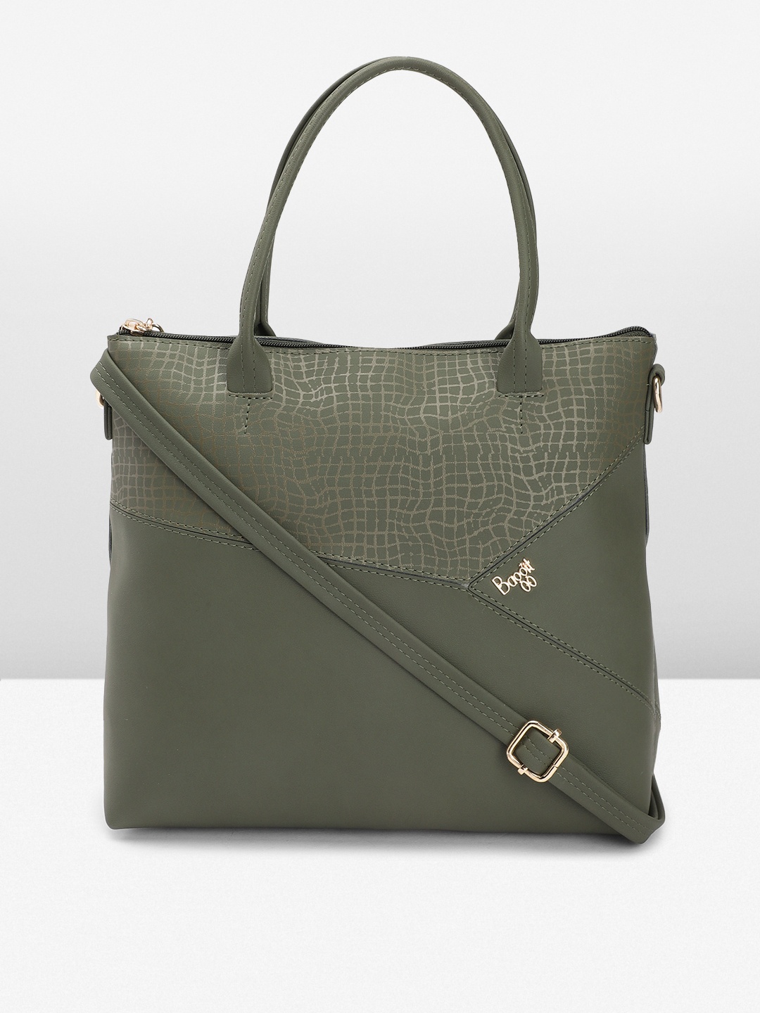 

Baggit Printed Handheld Bag, Green