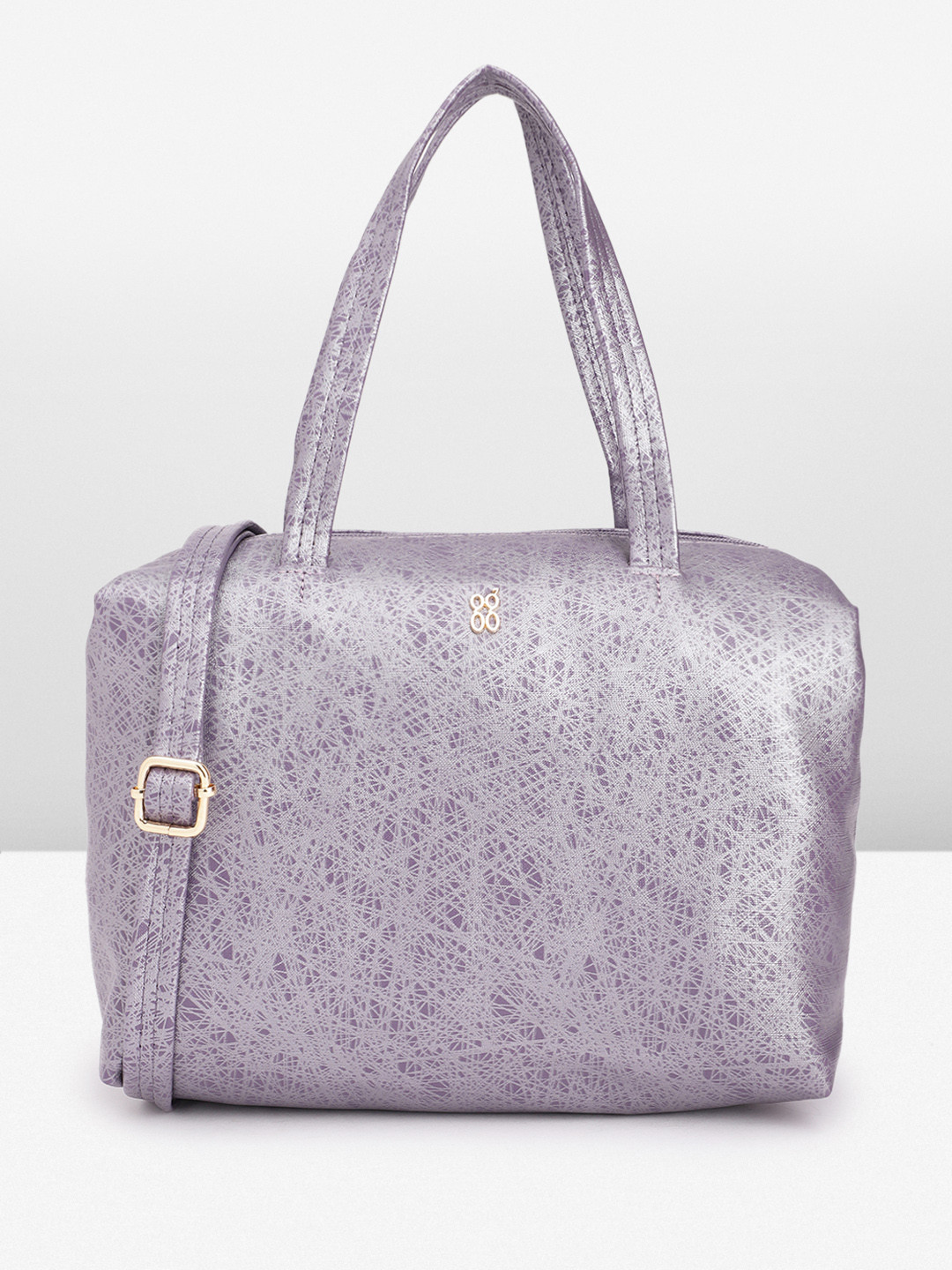 

Baggit Abstract Print PU Structured Handheld Bag, Purple
