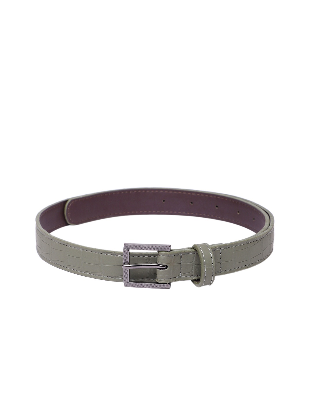 

Baggit Women Textured Slim Belt, Green