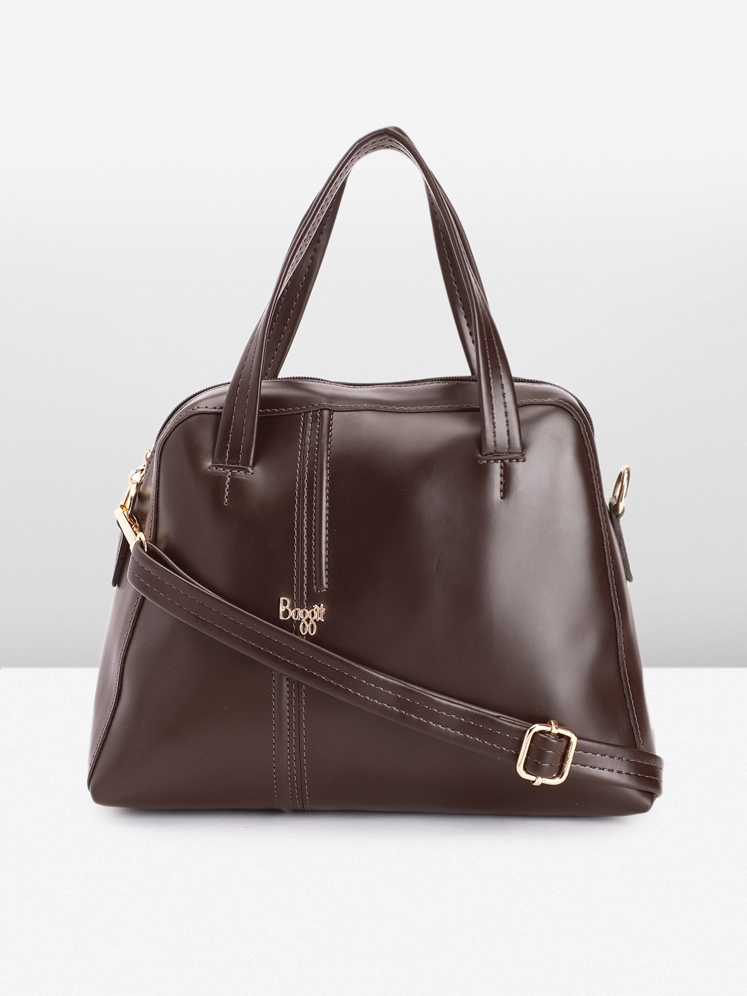 

Baggit Solid Handheld Bag, Brown