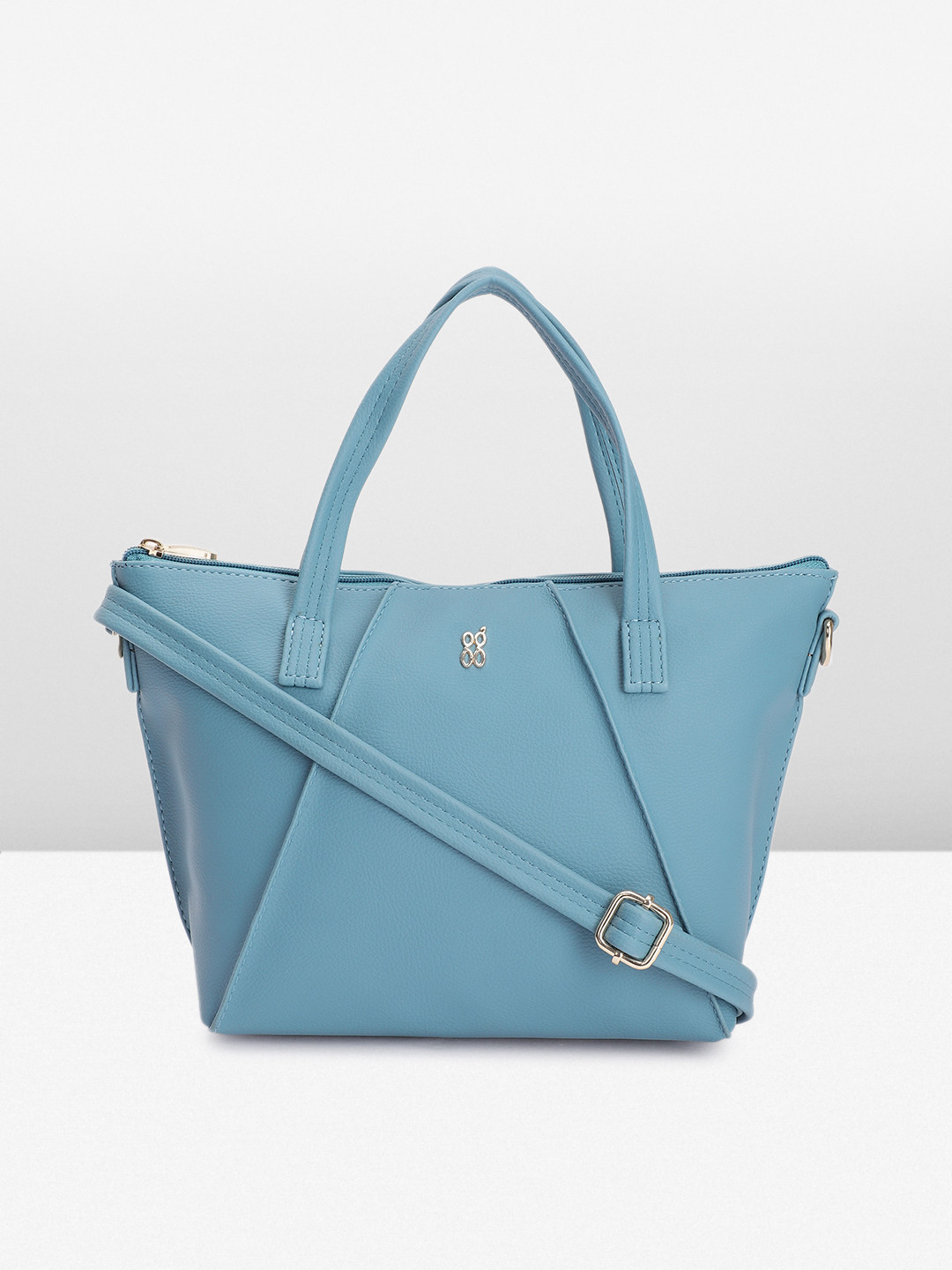 

Baggit Solid Handheld Bag, Blue